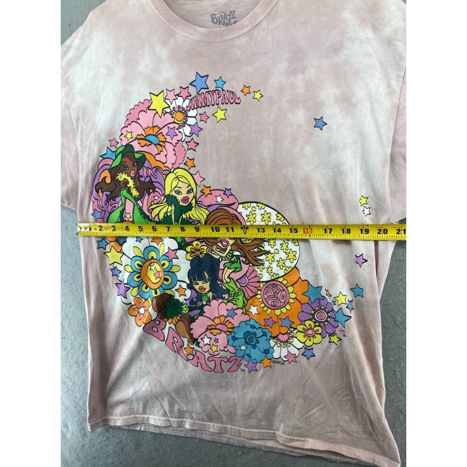 Vintage Bratz Drama Mama Women's Large T Shirt Pink Floral Size L / US 10 / IT 46 - 2 Thumbnail