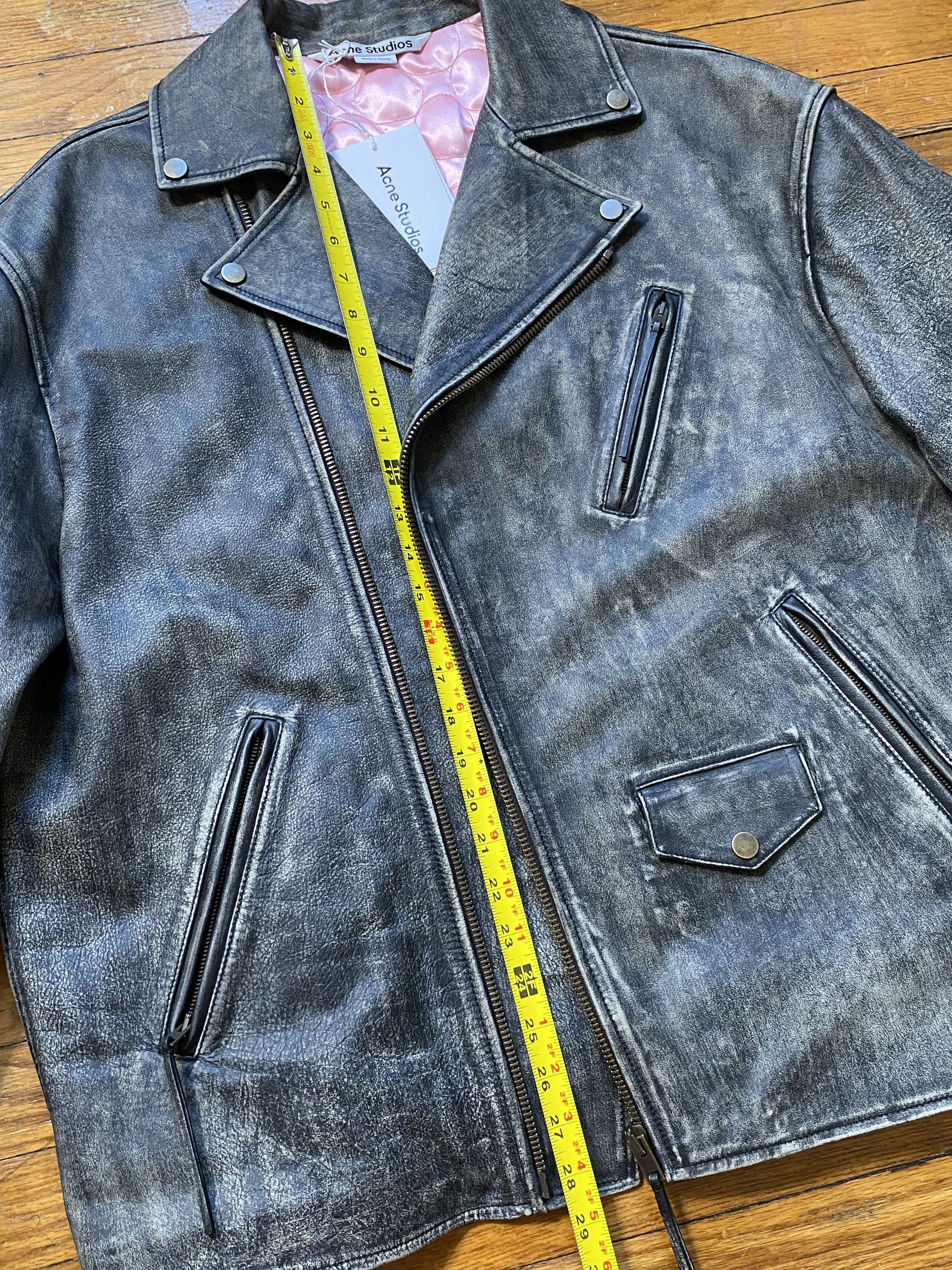 Acne Studios Acne Studios Motorcycle Leather Jacket Size 46 Size US S / EU 44-46 / 1 - 6 Thumbnail