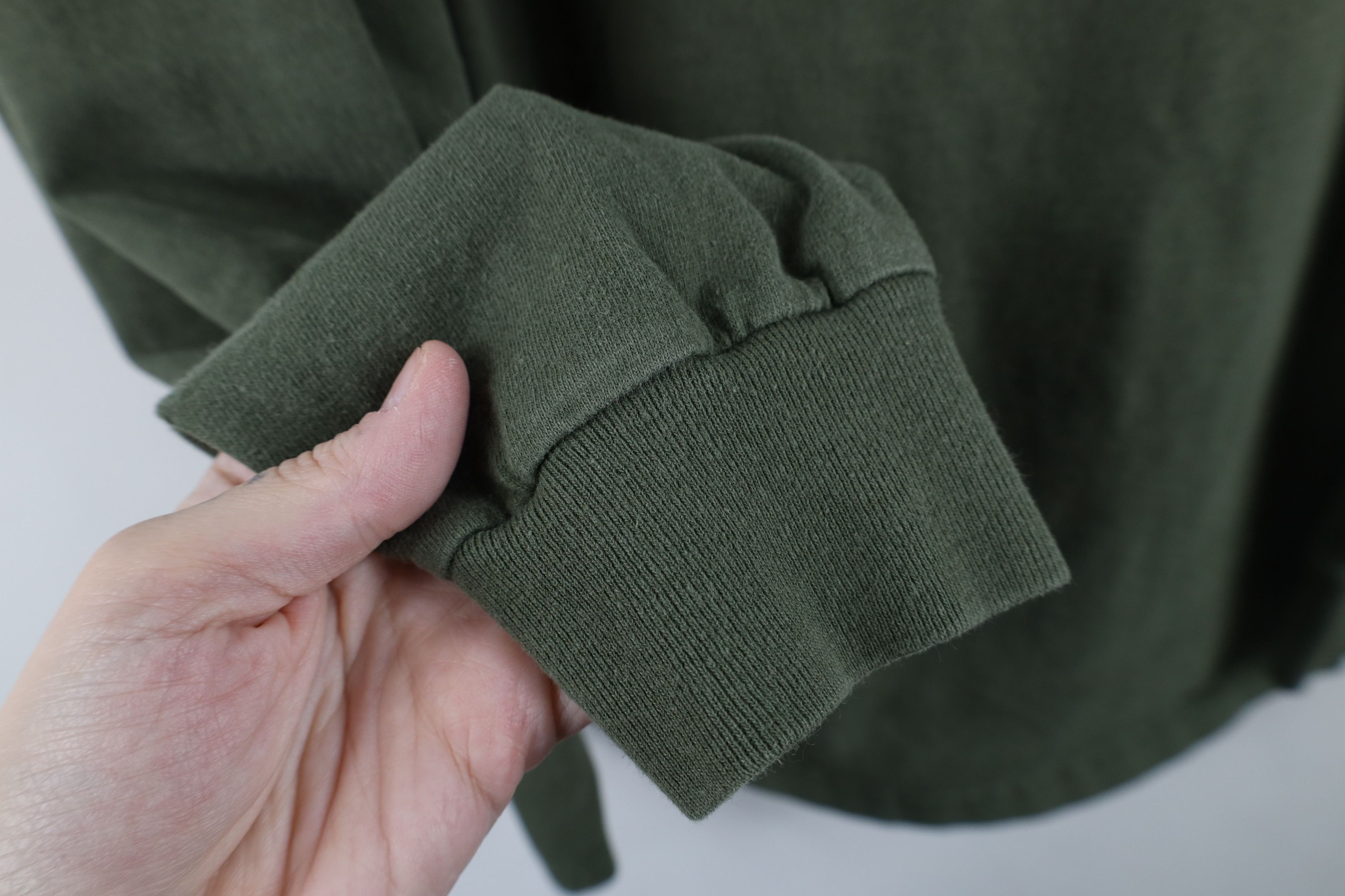 Vintage Vintage Y2K Streetwear Long Sleeve T-Shirt Green Cotton Size US L / EU 52-54 / 3 - 6 Thumbnail