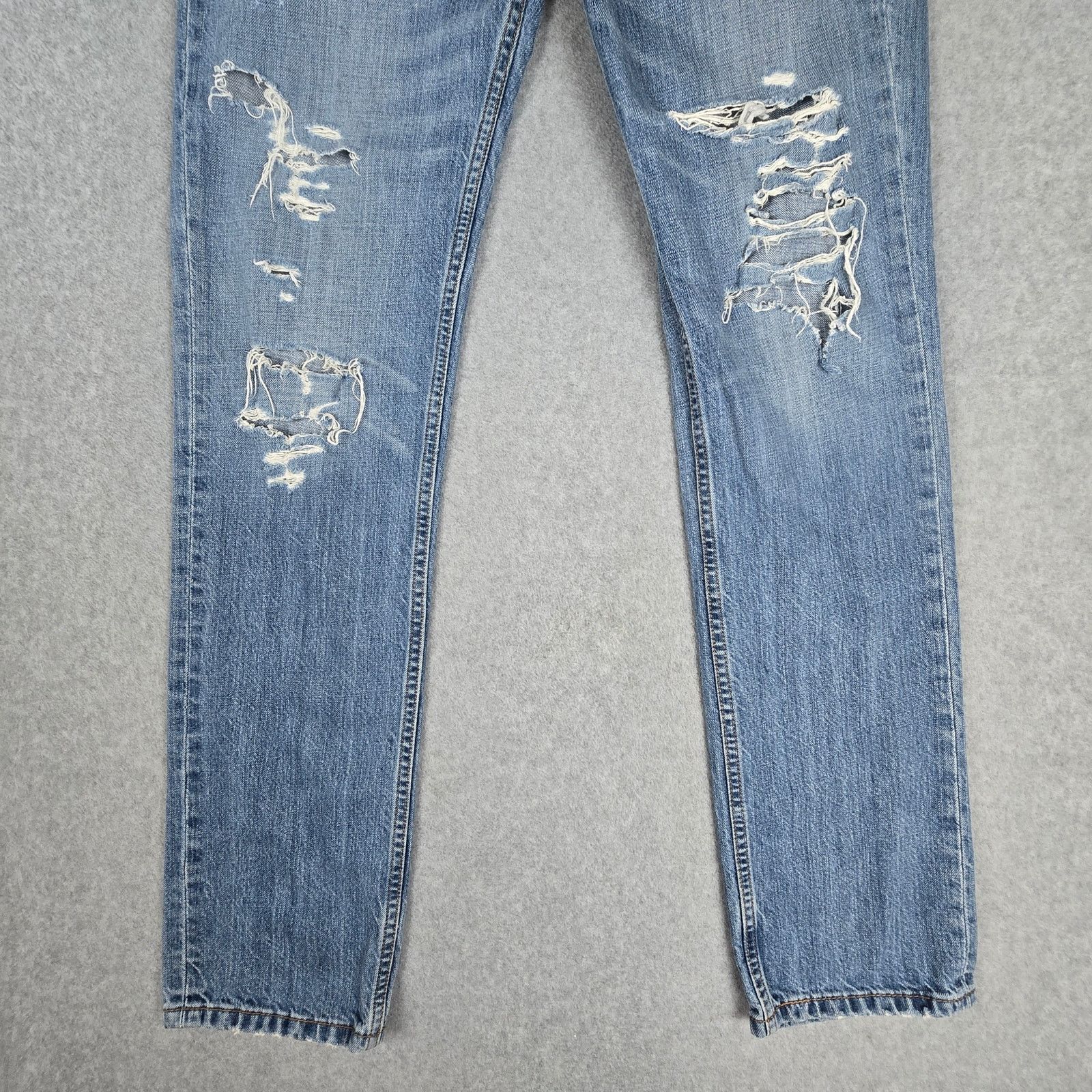 Levi's Levi's Mens 33x34 Straight Leg Distressed Jeans Size US 33 - 6 Thumbnail