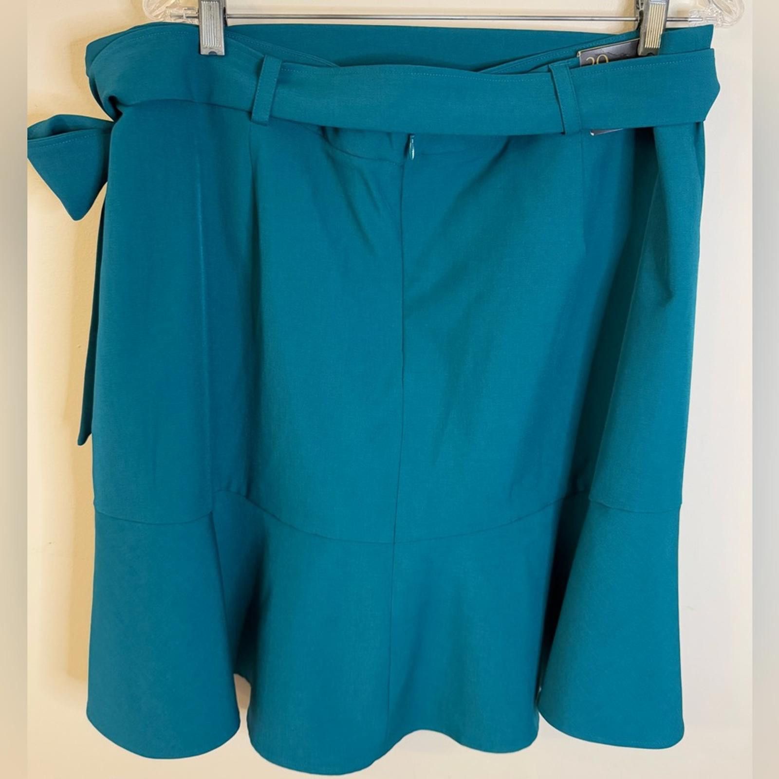 Other Banana Republic Factory teal midi skirt Plus size 20 Tall Size 30" / US 8 / IT 44 - 2 Thumbnail