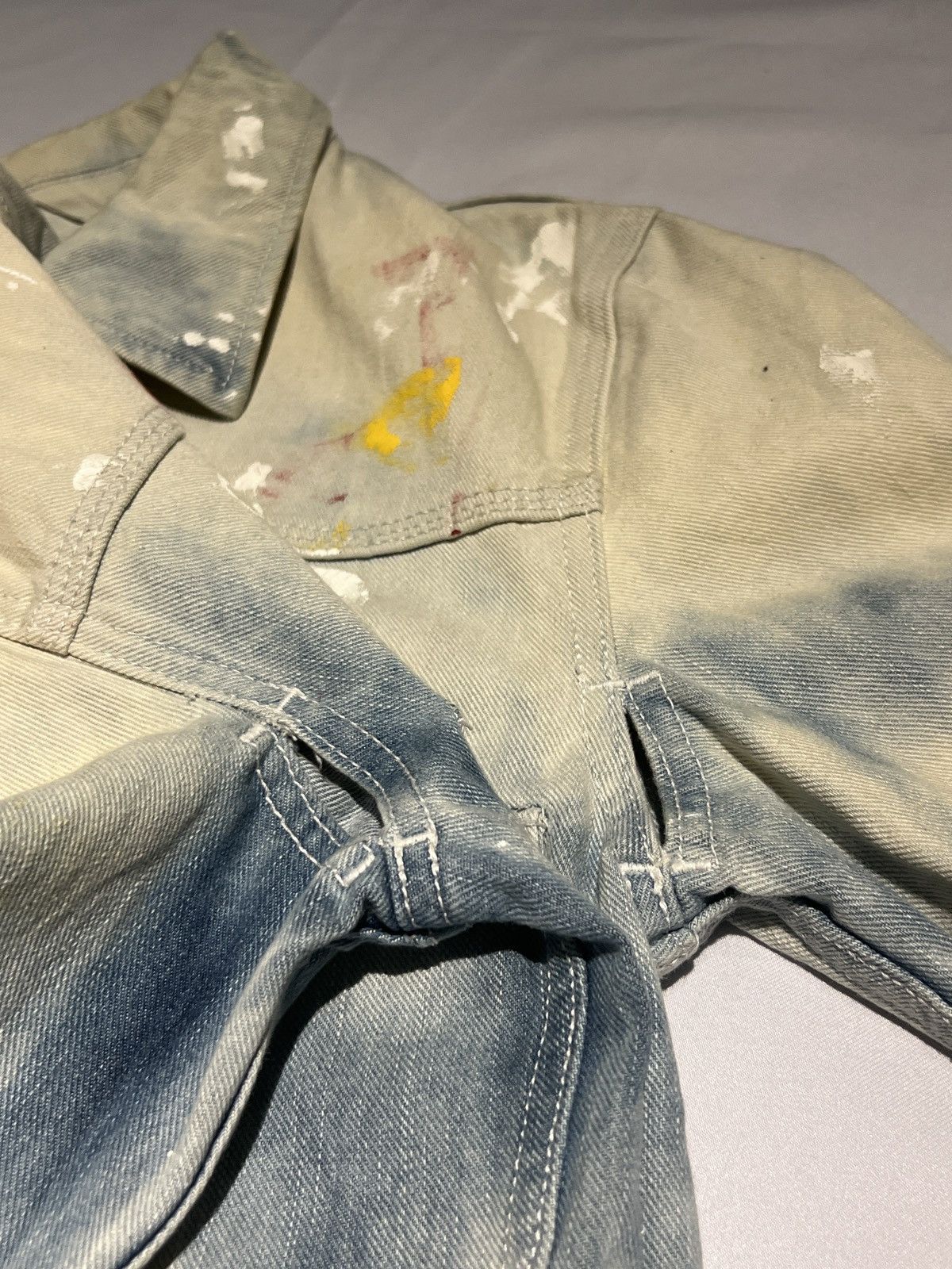 Japanese Brand × Zephyr JAPANESE BRAND, ZEPHYREN DENIM DISTRESSED JACKET Size US M / EU 48-50 / 2 - 7 Thumbnail