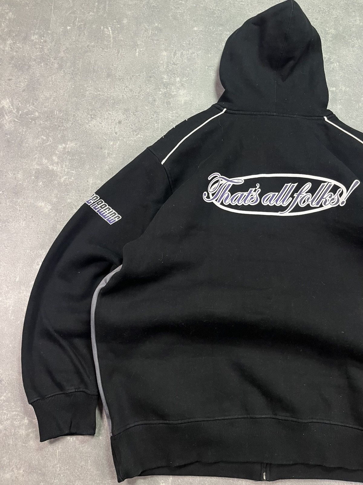 Warner Bros Lot29 Looney Tunes Big Logo Baggy Zip Hoodie XXL Y2K Vintage Size US XXL / EU 58 / 5 - 15 Thumbnail