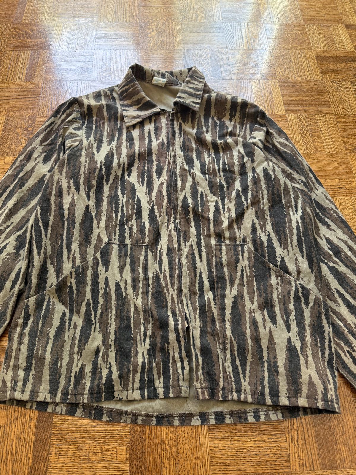 Vintage Vintage Camouflage Lightweight Zip Up Hunting Jacket Size US L / EU 52-54 / 3 - 2 Thumbnail
