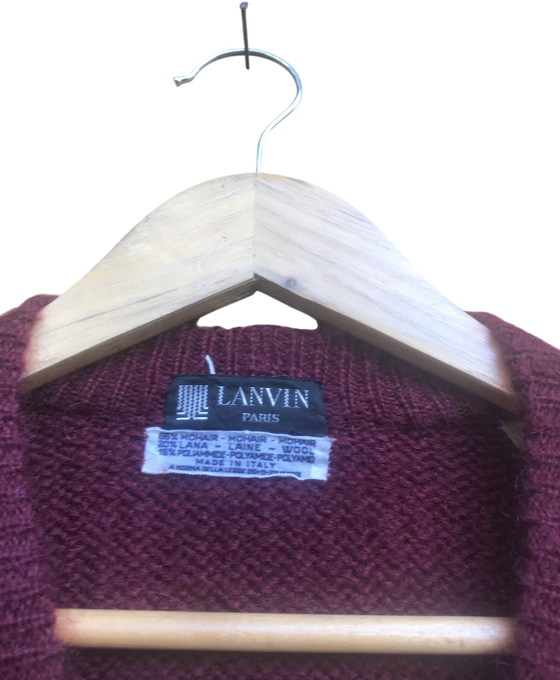 Lanvin Vintage Lanvin Wool Mohair Knit Cardigan Jacket Size US S / EU 44-46 / 1 - 3 Thumbnail