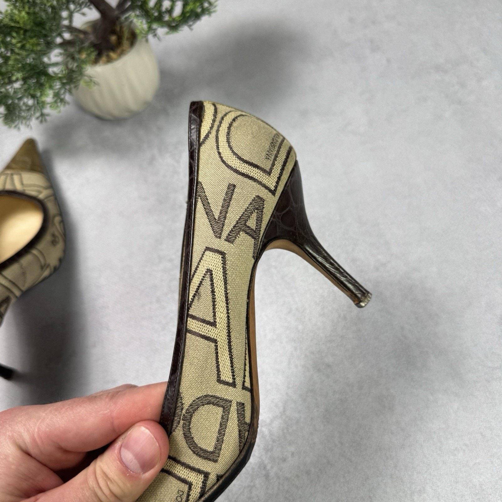 Dolce & Gabbana Dolce Gabbana Womrn Monogram Hells Pumps Size 38.5 US 8.5 Size US 8.5 / IT 38.5 - 18 Thumbnail
