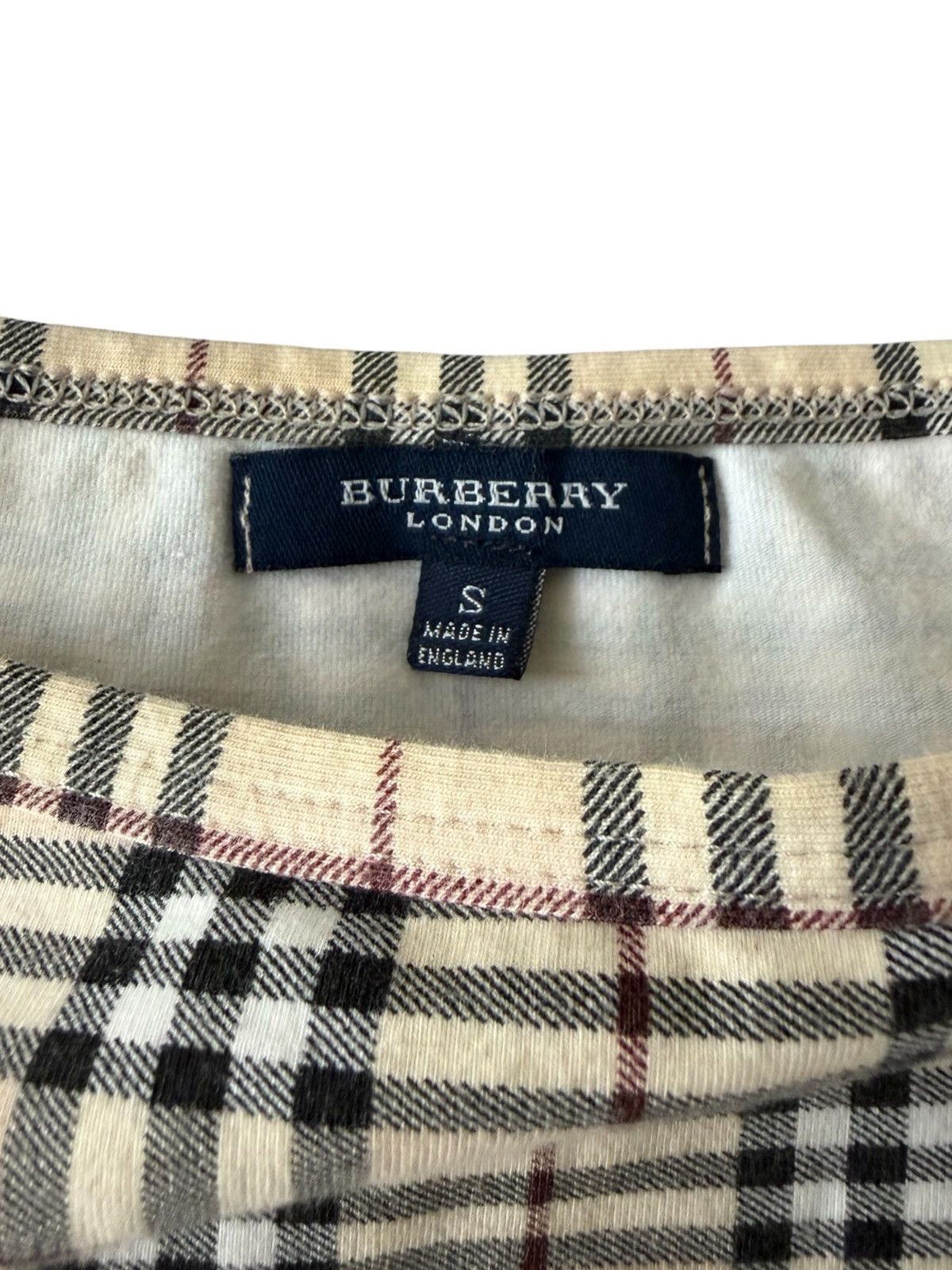 Burberry Vintage Burberry Nova Check T-Shirt Size S / US 4 / IT 40 - 4 Thumbnail