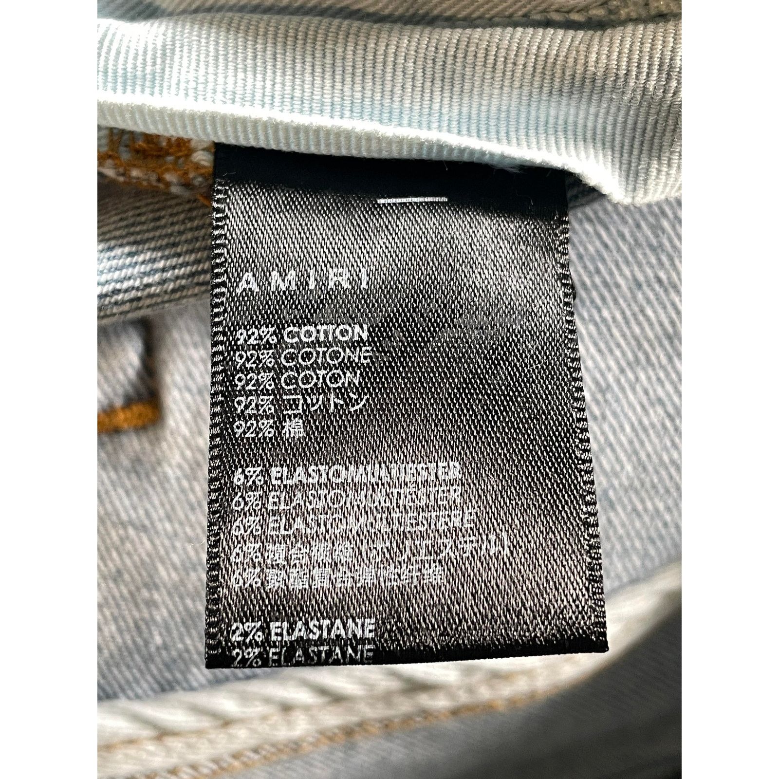 Amiri Amiri Stencil Zig Zag Light Wash Jeans Size US 38 / EU 54 - 5 Thumbnail