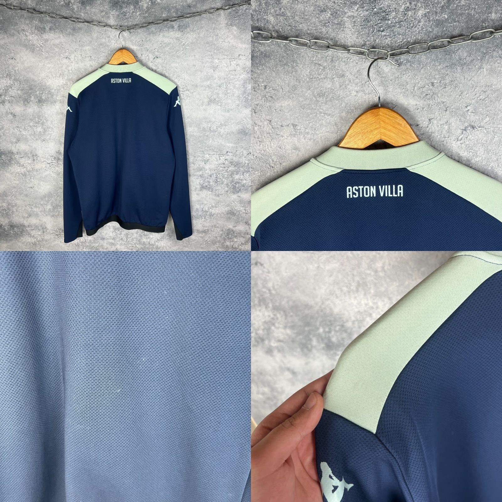 Kappa Kappa Aston Villa AVFC Casio Bomber Track Jacket M/L Blue Polyester Men’s Jacket Size US L / EU 52-54 / 3 - 8 Thumbnail