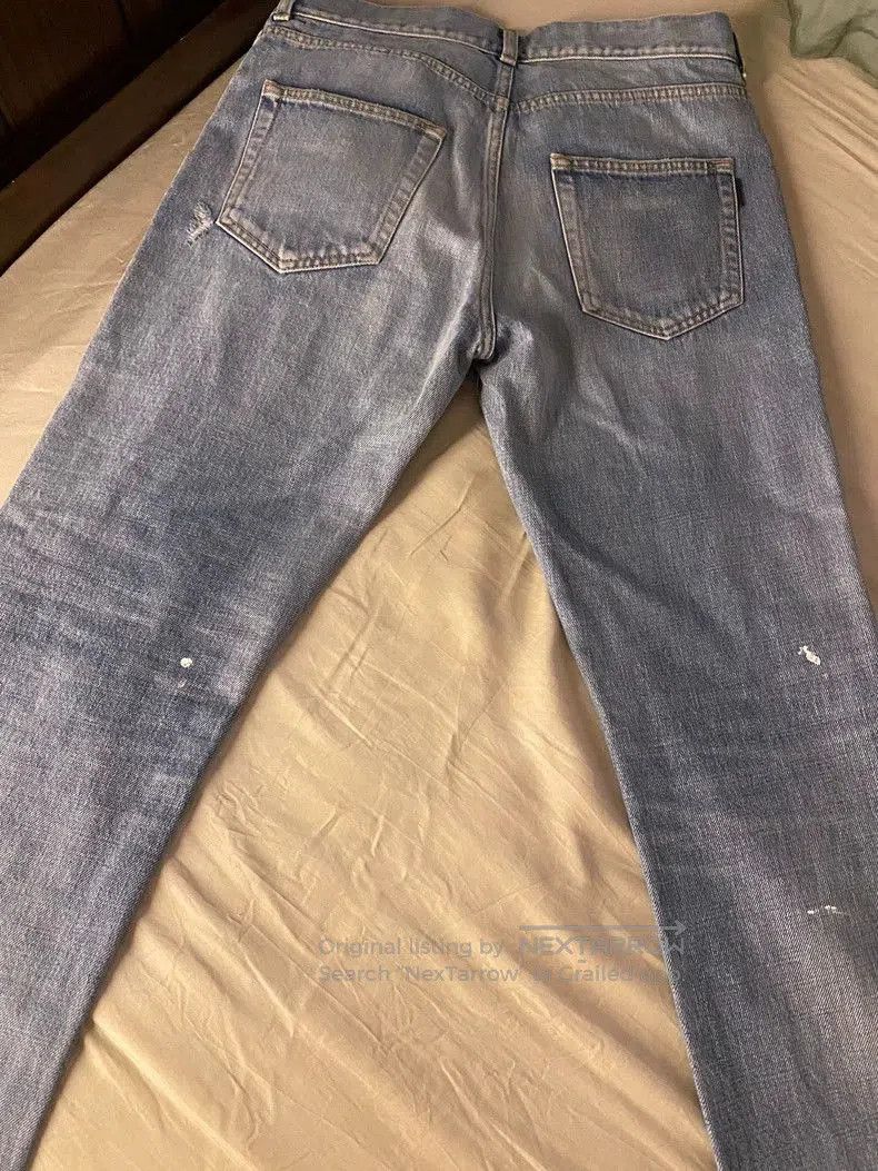 Saint Laurent Paris Saint Laurent Distressed Slim Fit Jeans. Size US 30 / EU 46 - 2 Thumbnail
