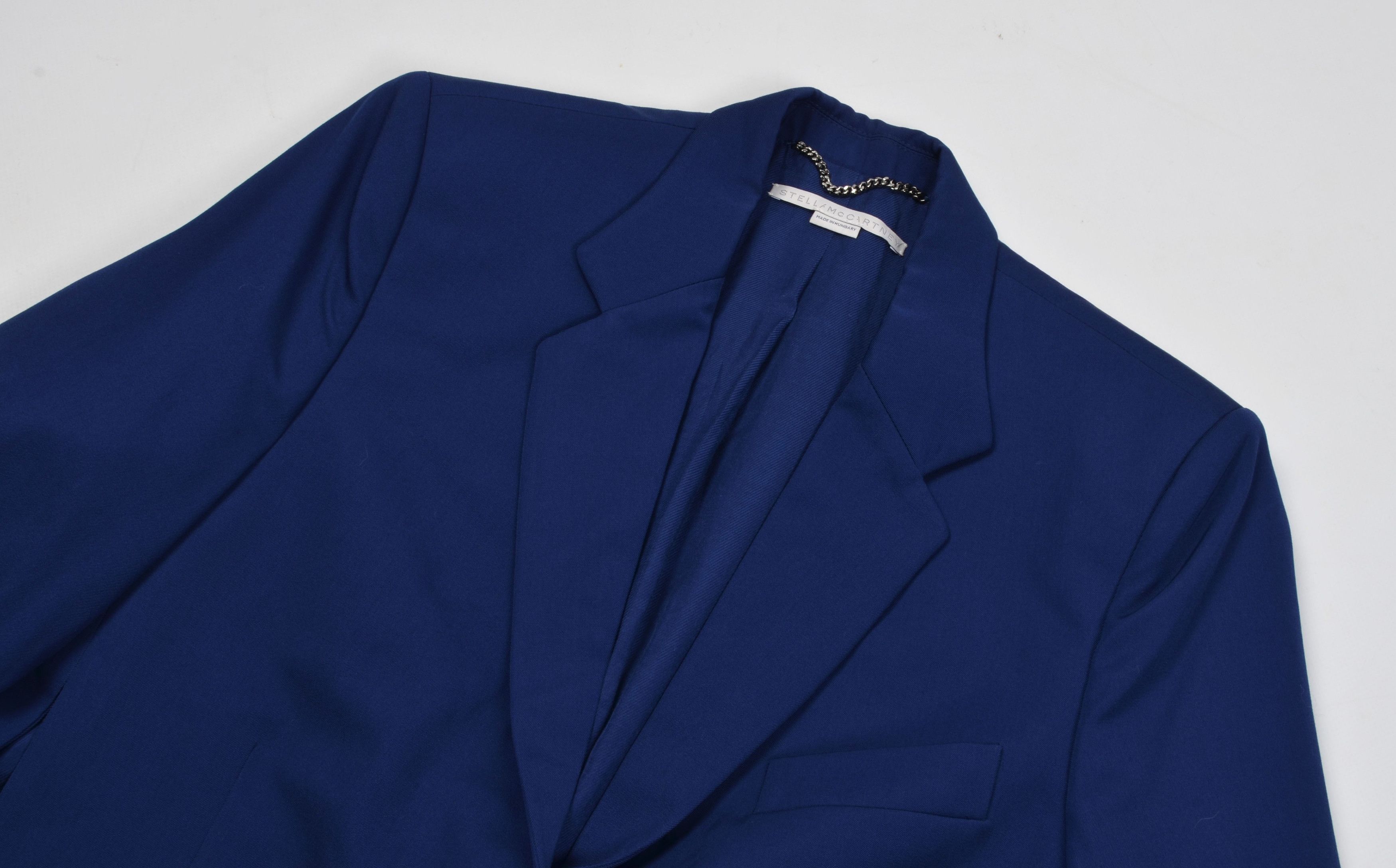 Stella McCartney Stella McCartney Deconstructive Tailored Navy Wool Blazer Size M / US 6-8 / IT 42-44 - 2 Thumbnail
