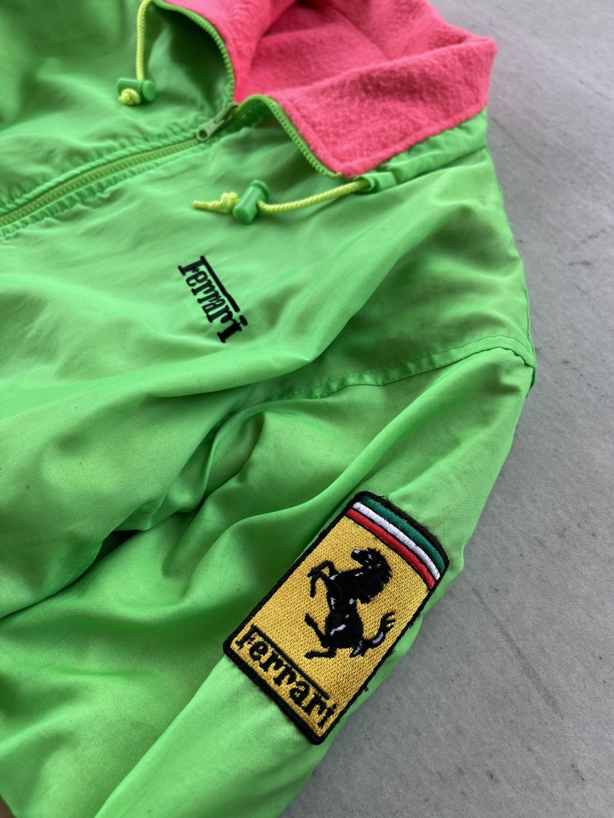 Ferrari 🔥VINTAGE FERRARI BIG LOGO REVERSIBLE RACING BOMBER JACKET Size US L / EU 52-54 / 3 - 10 Thumbnail