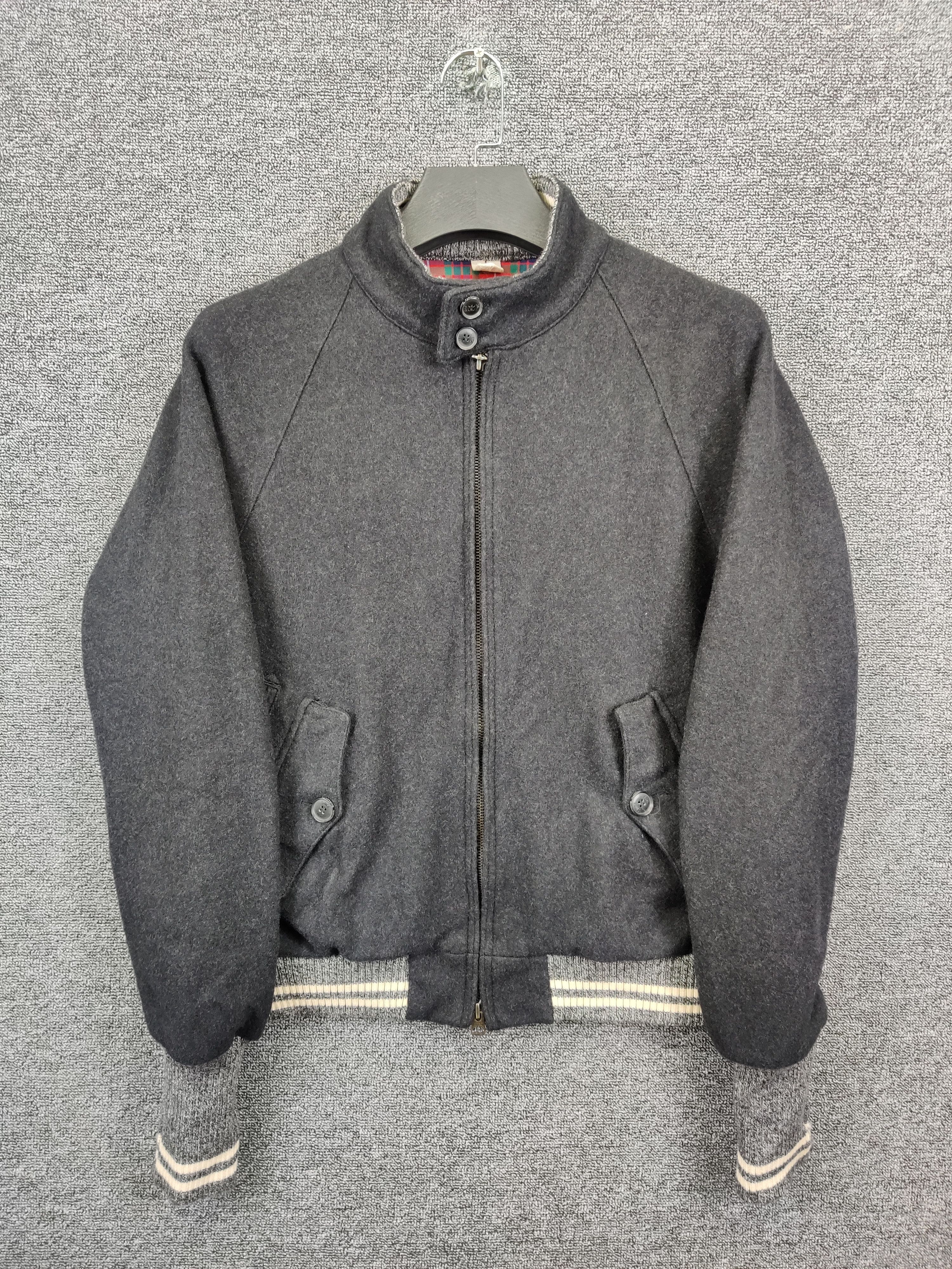 Vintage 90s Baracuta England G9 Melton Wool Bomber Jacket
