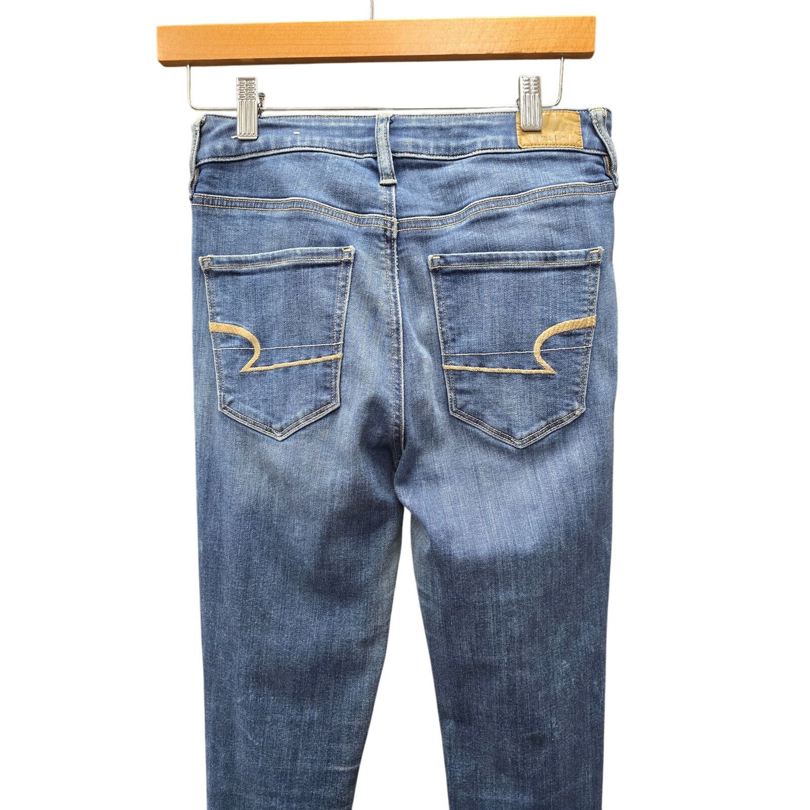 American Eagle Outfitters American Eagle Outfitters, Super Hi-Rise Jeggings, Size 2 Size 26" / US 2 / IT 38 - 5 Thumbnail