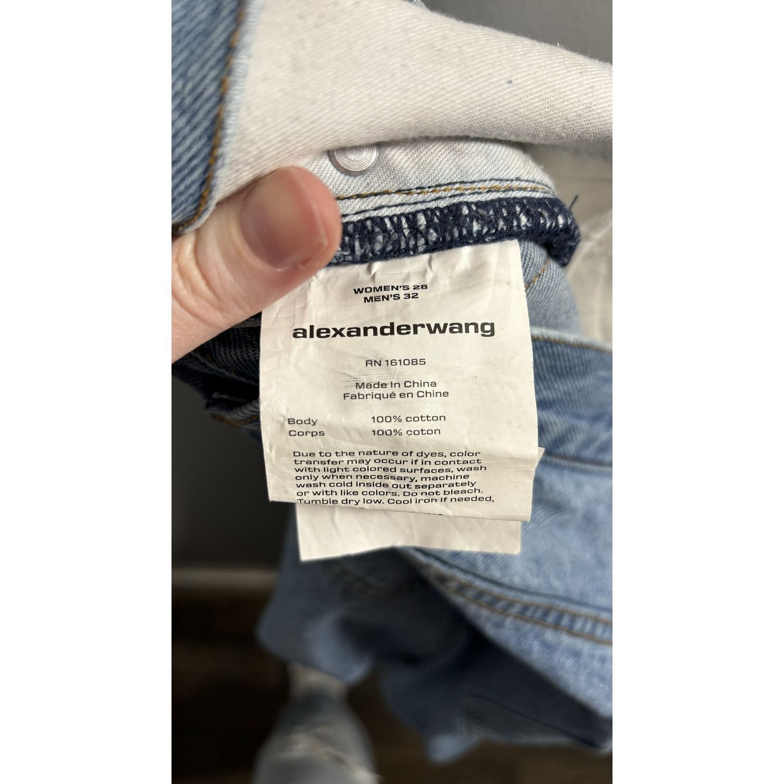 Alexander Wang Alexander Wang Blue Baggy Jean Size 28" / US 6 / IT 42 - 9 Thumbnail