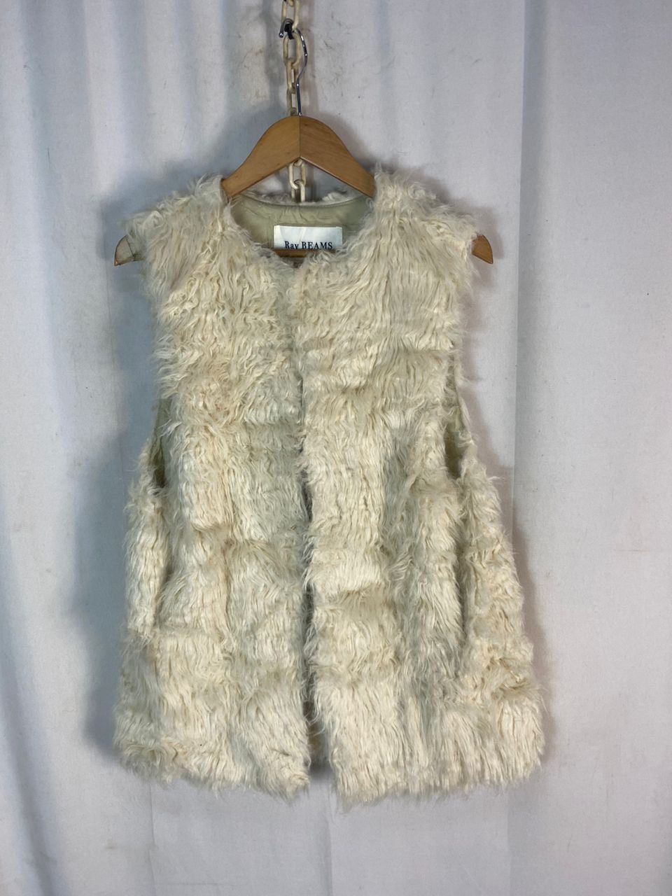 Japanese Brand Unisex🔥 ray beams fur vest Size M / US 6-8 / IT 42-44 - 1 Thumbnail