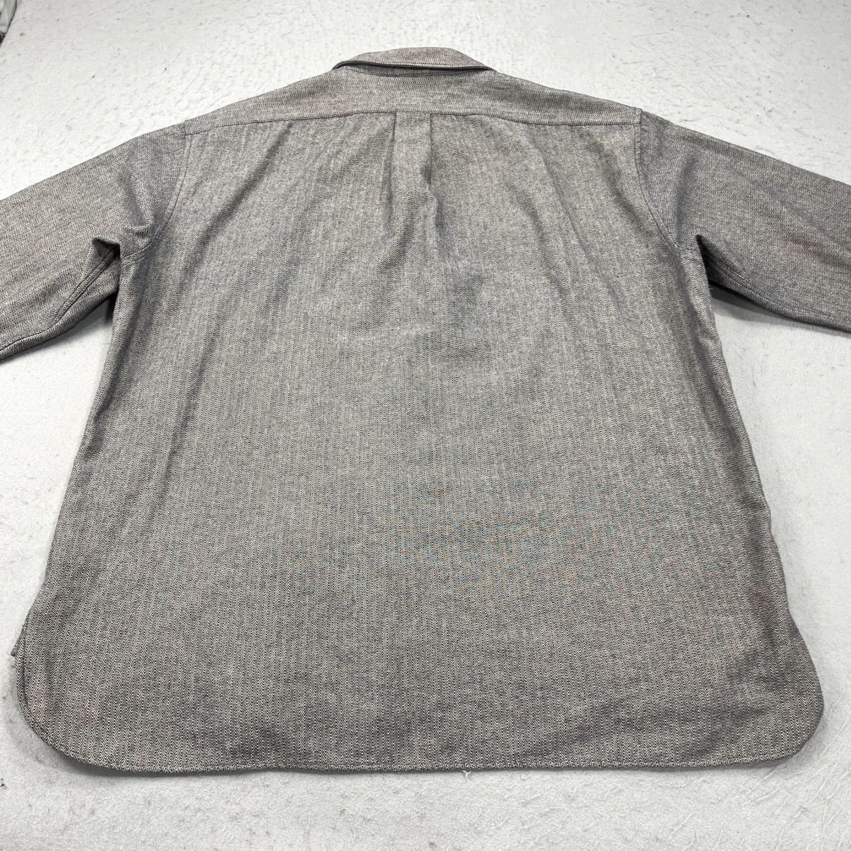 J.Crew VINTAGE J.CREW Shirt Mens XL Brown Herringbone Oarsman Logo Cotton Flannel 90s Size US XL / EU 56 / 4 - 5 Thumbnail