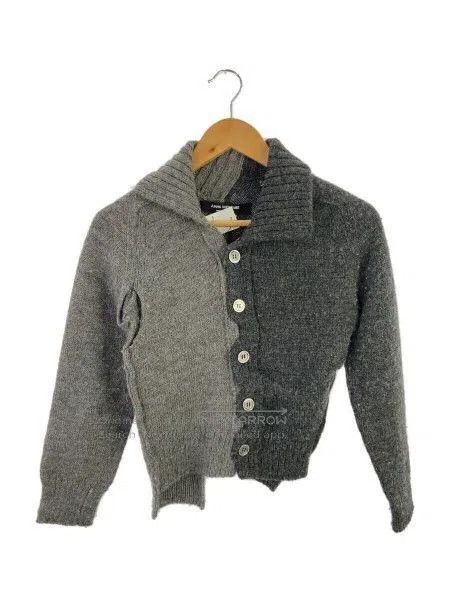 Comme des Garcons Comme Des Garcons Grey patched sweater top Size S / US 4 / IT 40 - 1 Thumbnail