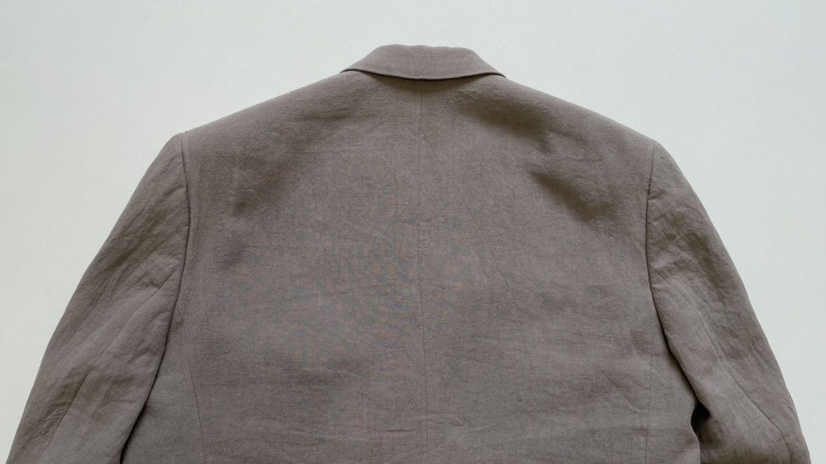 Balenciaga Light Grey Linen Oversized Blazer Size 38R - 13 Thumbnail