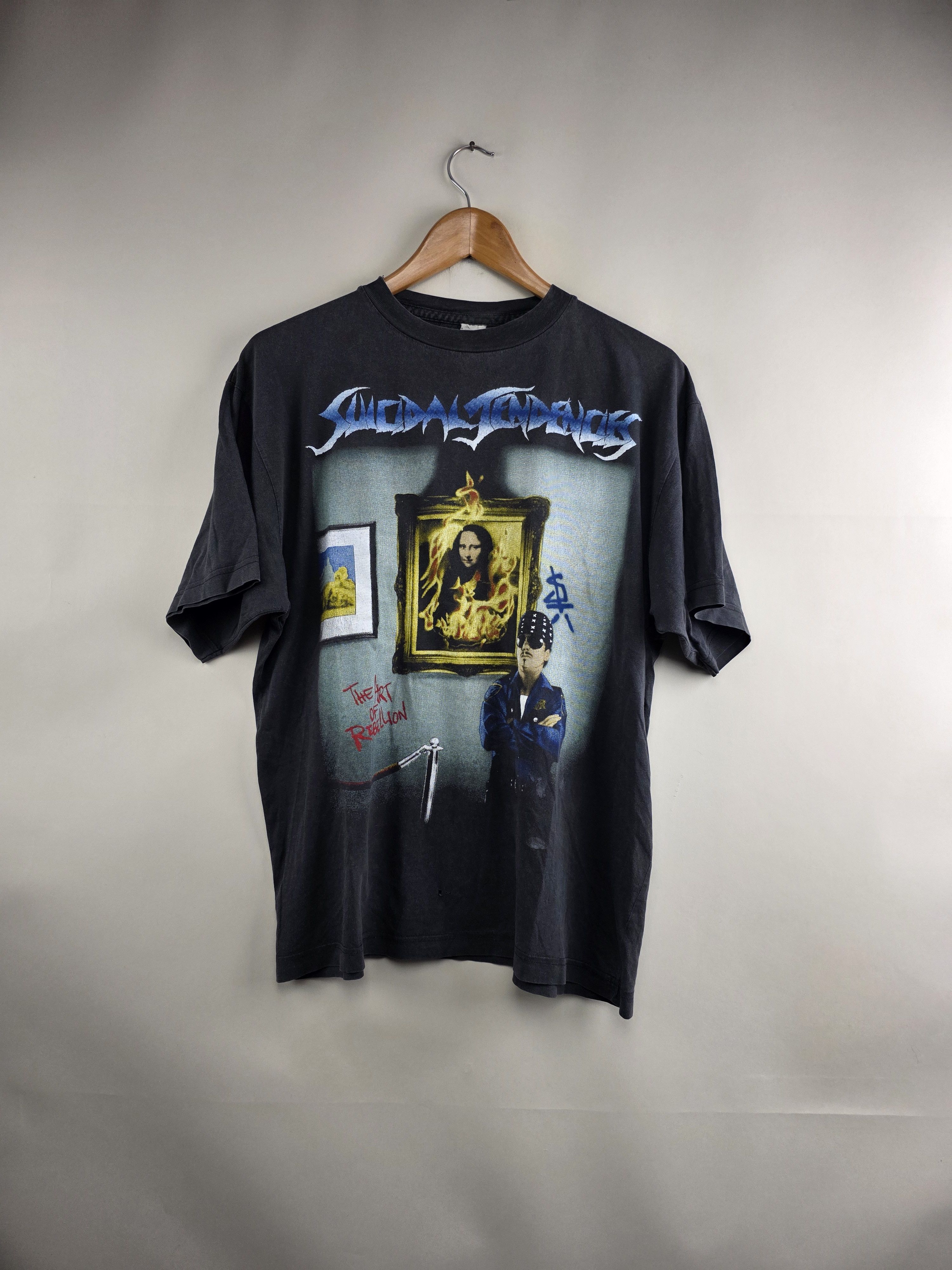 Band Tees × Metallica × Vintage 90s Metallica Doris Pushead L 21.5