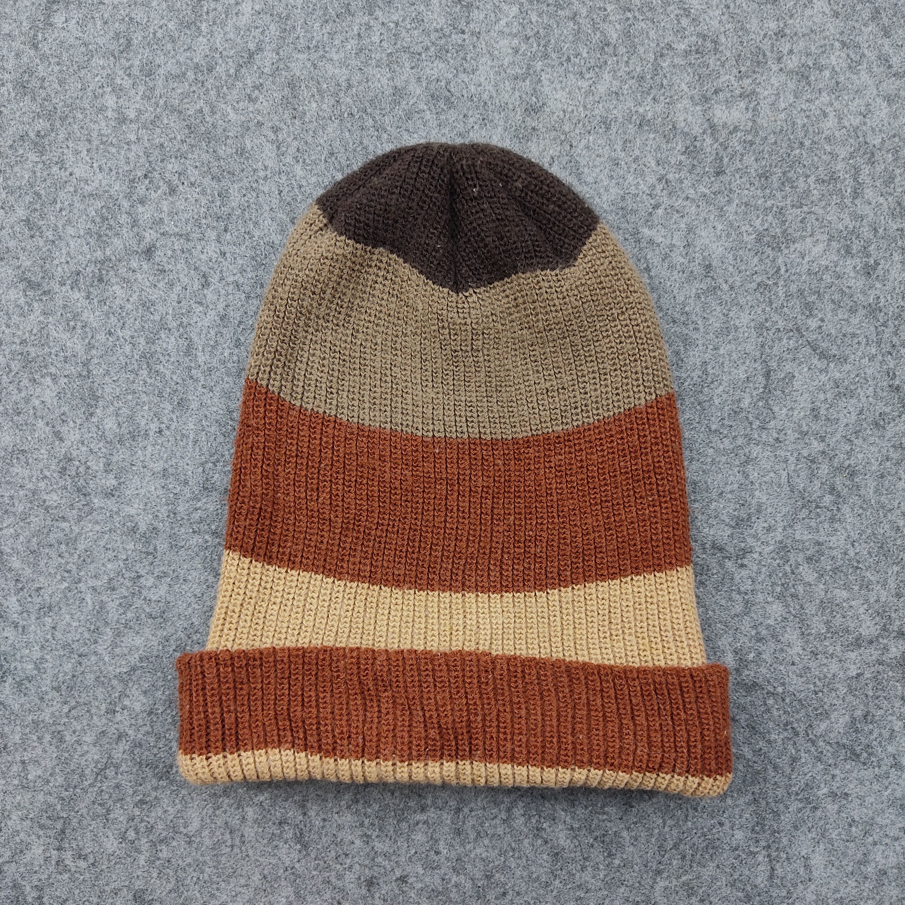 Japanese Brand × Vintage Vintage Japanese Brand Stripe Beanie / Snow Hat / Snow Cap Size ONE SIZE - 1 Thumbnail