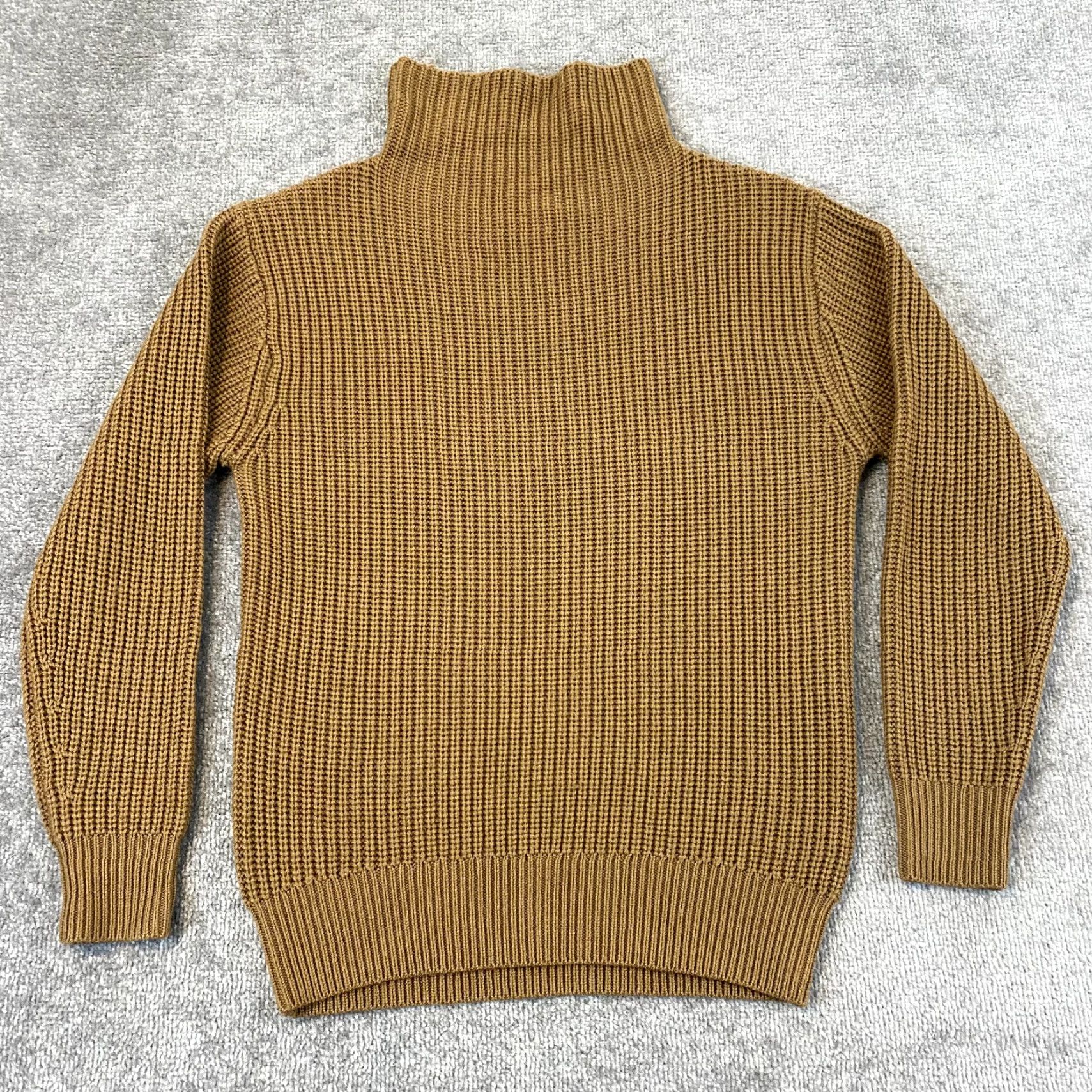 Vintage ARITZIA Wilfred Wool Sweater Womens XS Brown Turtleneck Pullover Fine Merino Size XS / US 0-2 / IT 36-38 - 2 Thumbnail