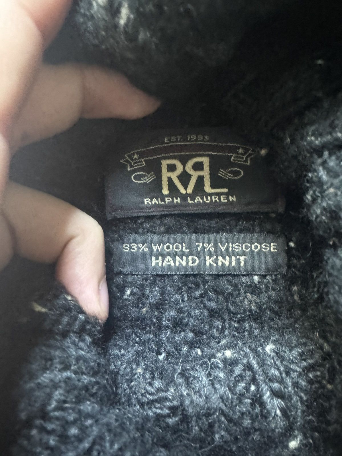 RRL Ralph Lauren Hand Knit Turtle Neck Size US M / EU 48-50 / 2 - 3 Thumbnail