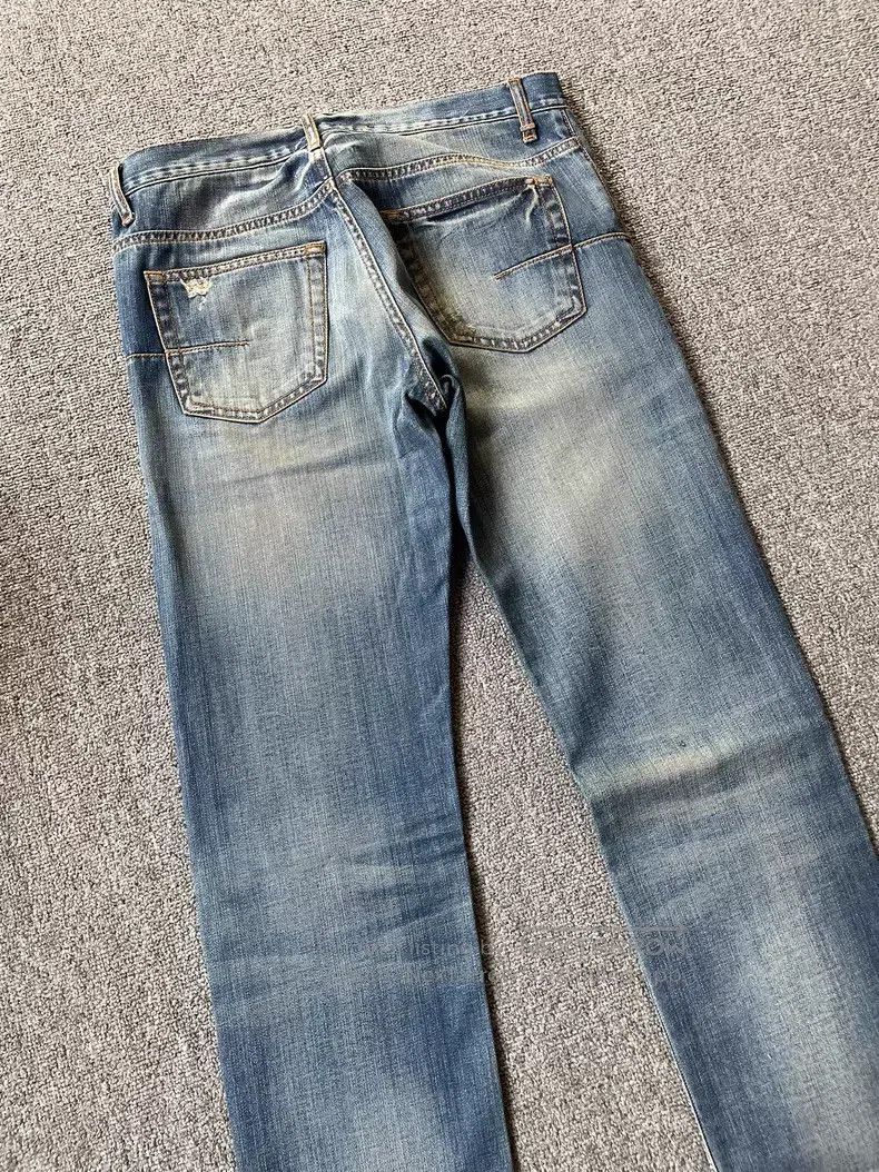 Dior Dior Light Blue Denim Cat Whisker Ripped Destroyed Denim P Size US 31 - 4 Thumbnail