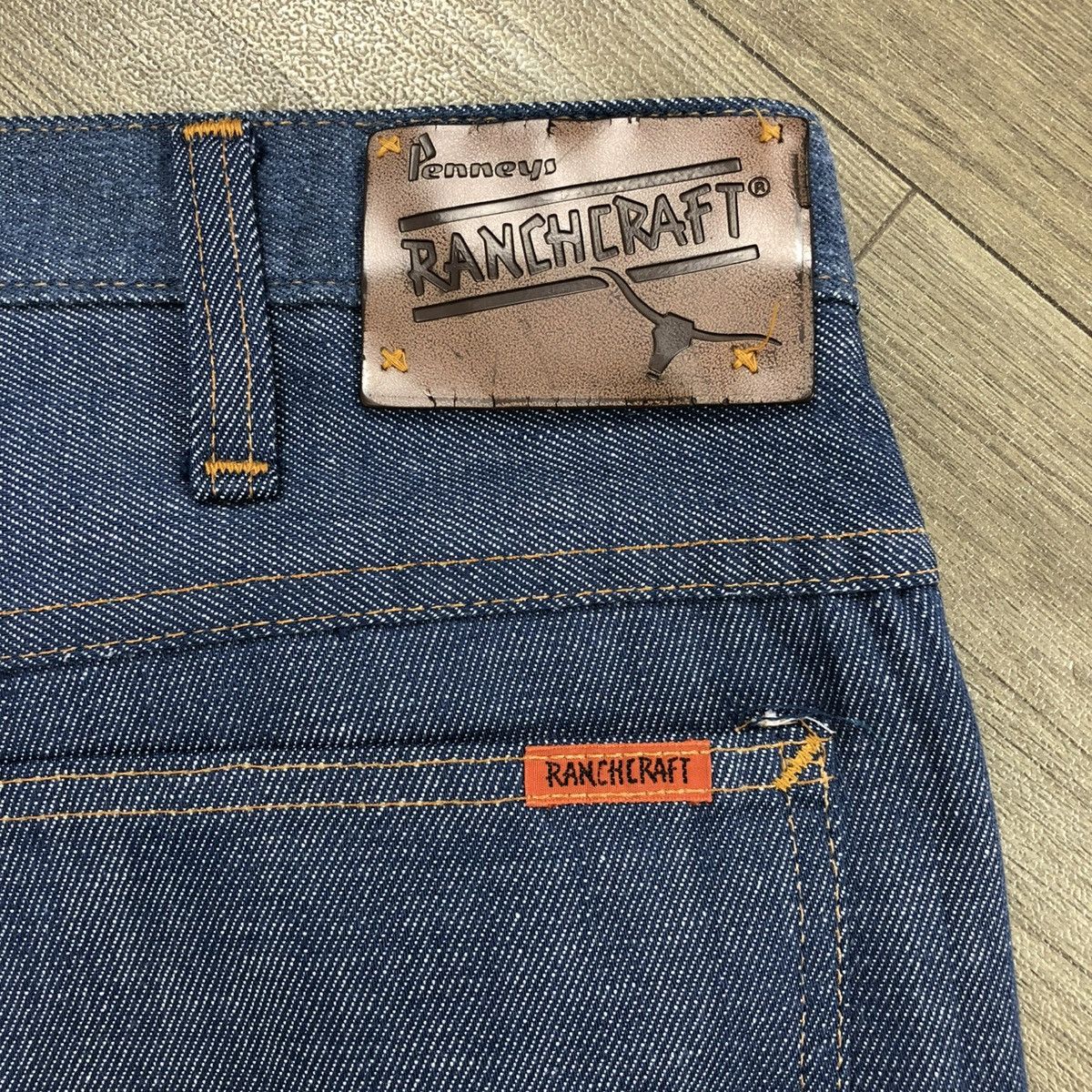 JCPenney 60/70s Vintage Jcpenny Ranchraft Cutt Off Penn-Prest Jeans Size US 38 / EU 54 - 12 Thumbnail