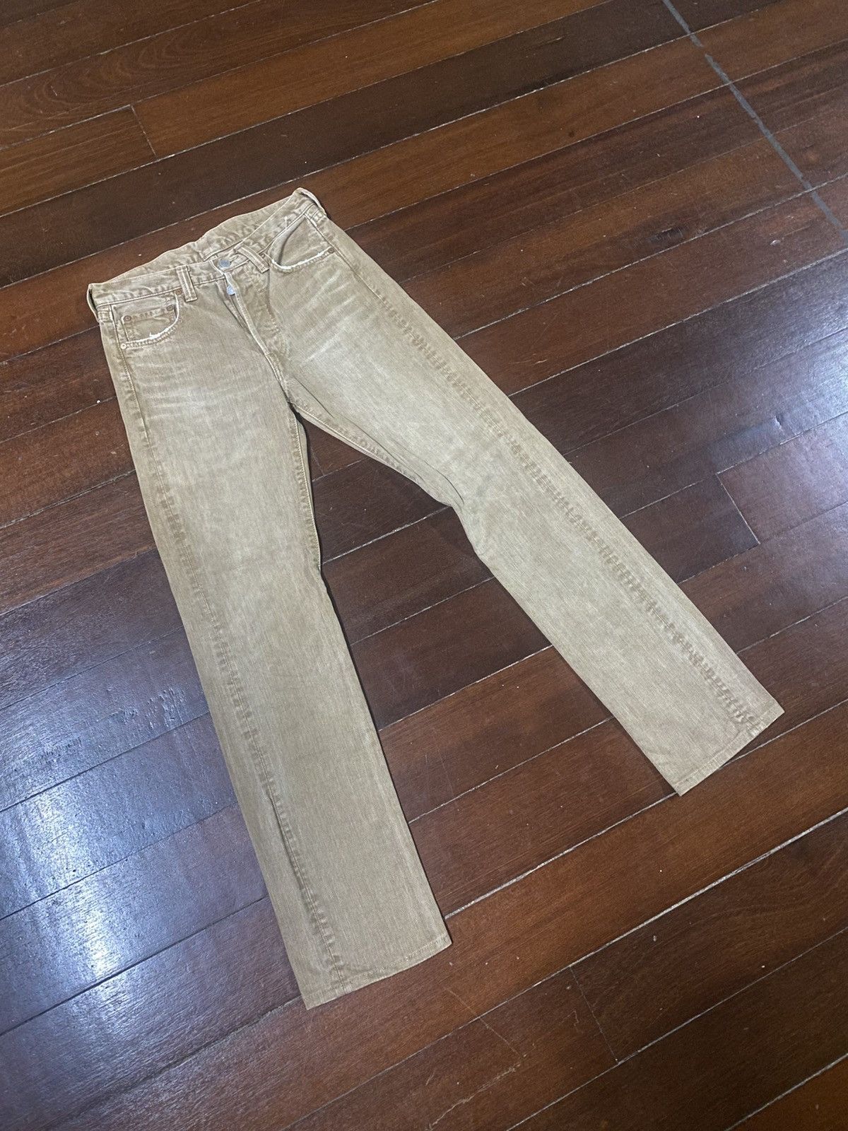 Full Count & Co. Rare fullcount 1280 k slim Straight Denim Jeans brown faded Size US 29 - 2 Thumbnail