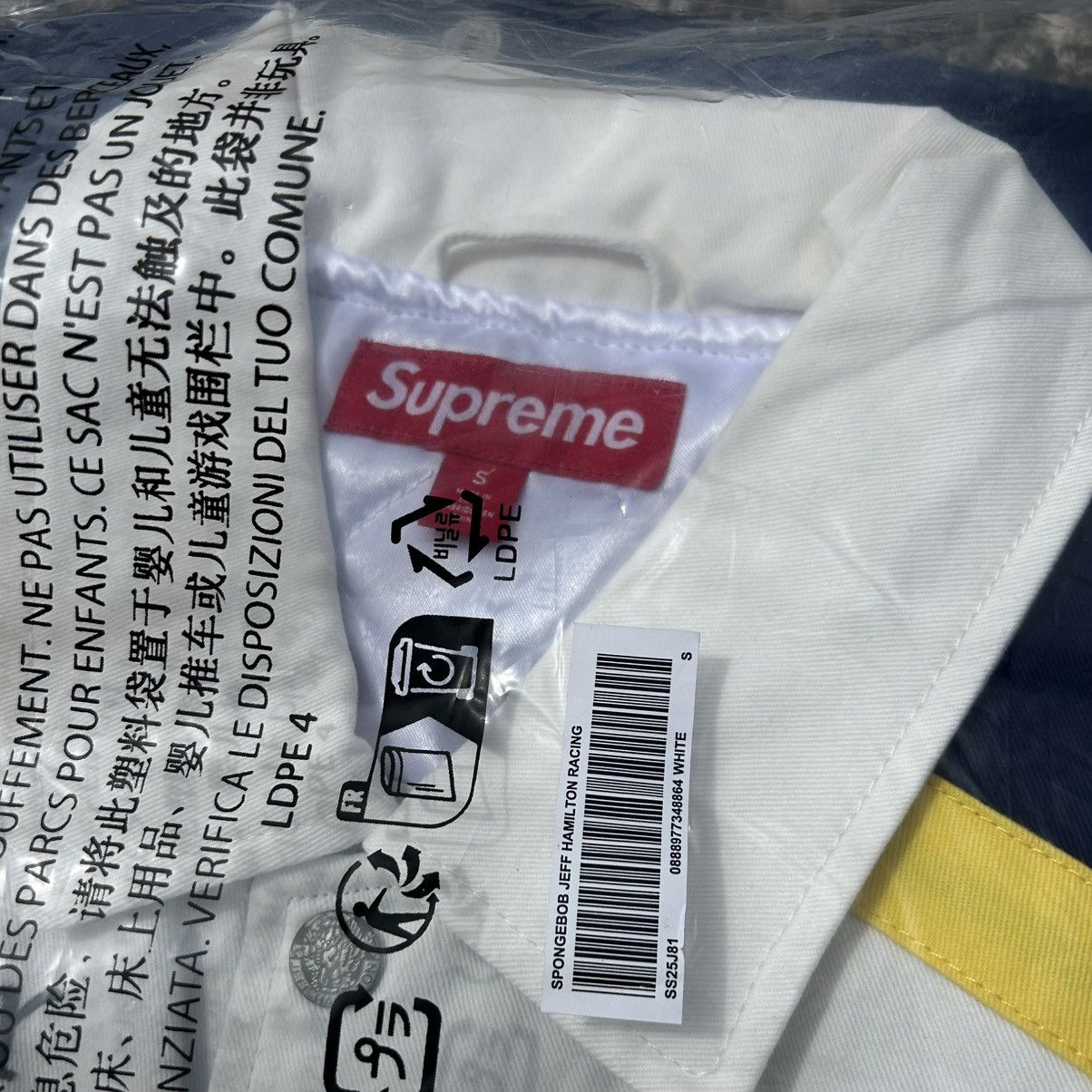 Jeff Hamilton × Supreme Supreme SS25 SpongeBob SquarePants Jeff Hamilton Race Jacket Size US S / EU 44-46 / 1 - 5 Thumbnail