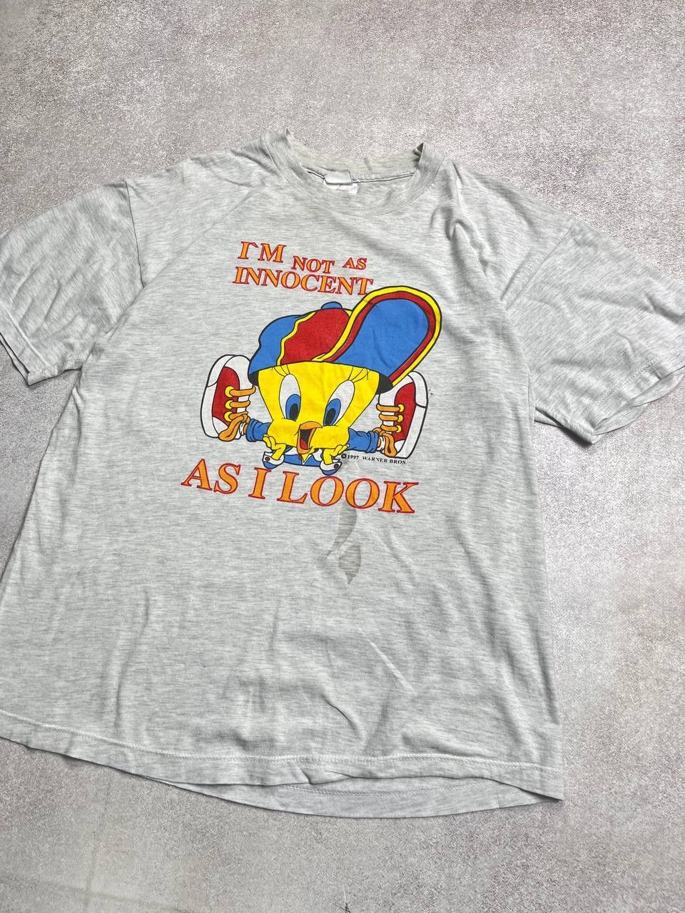 Vintage × Warner Bros Vintage Looney Tunes Warner Brothers Tweety Bird T-shirt M Size US M / EU 48-50 / 2 - 2 Thumbnail