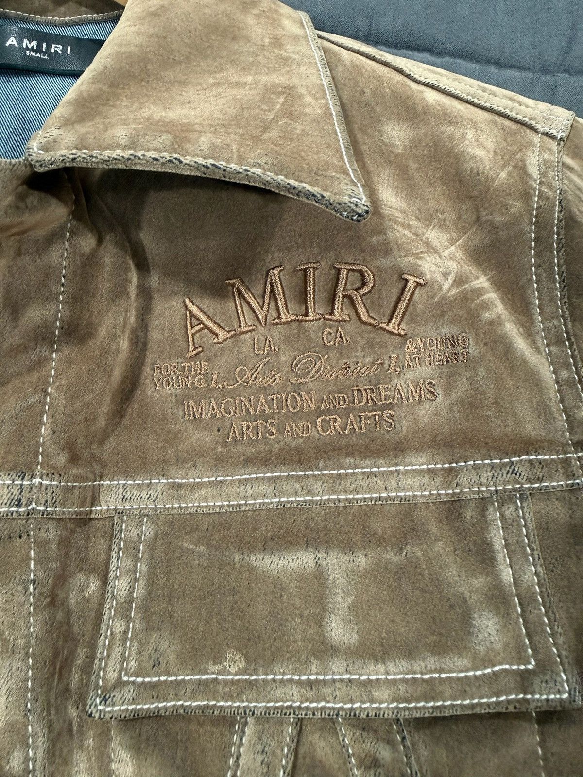 Amiri Amiri Arts District Brown Suede Jacket Size US S / EU 44-46 / 1 - 3 Thumbnail