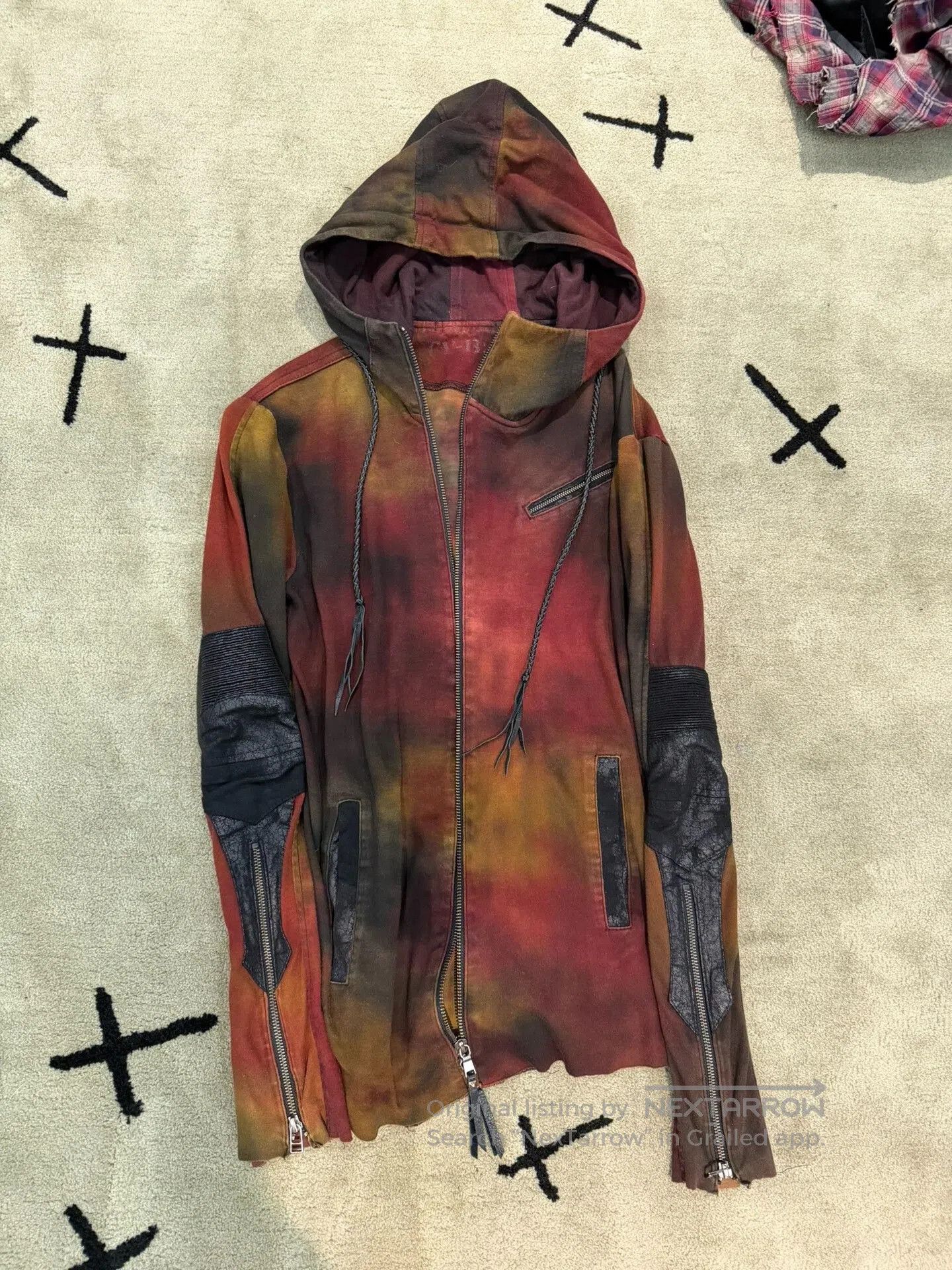 14th Addiction Tie-Dye Patchwork Hoodie Jacket. Size US S / EU 44-46 / 1 - 1 Thumbnail