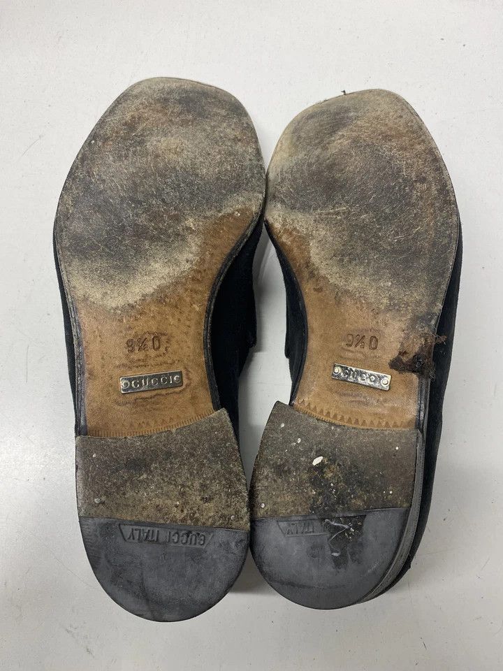 Gucci × Tom Ford × Vintage Gucci Horsebit Loafers Black Leather Size 9.5 Italy Slip On Size US 9.5 / EU 42-43 - 8 Thumbnail