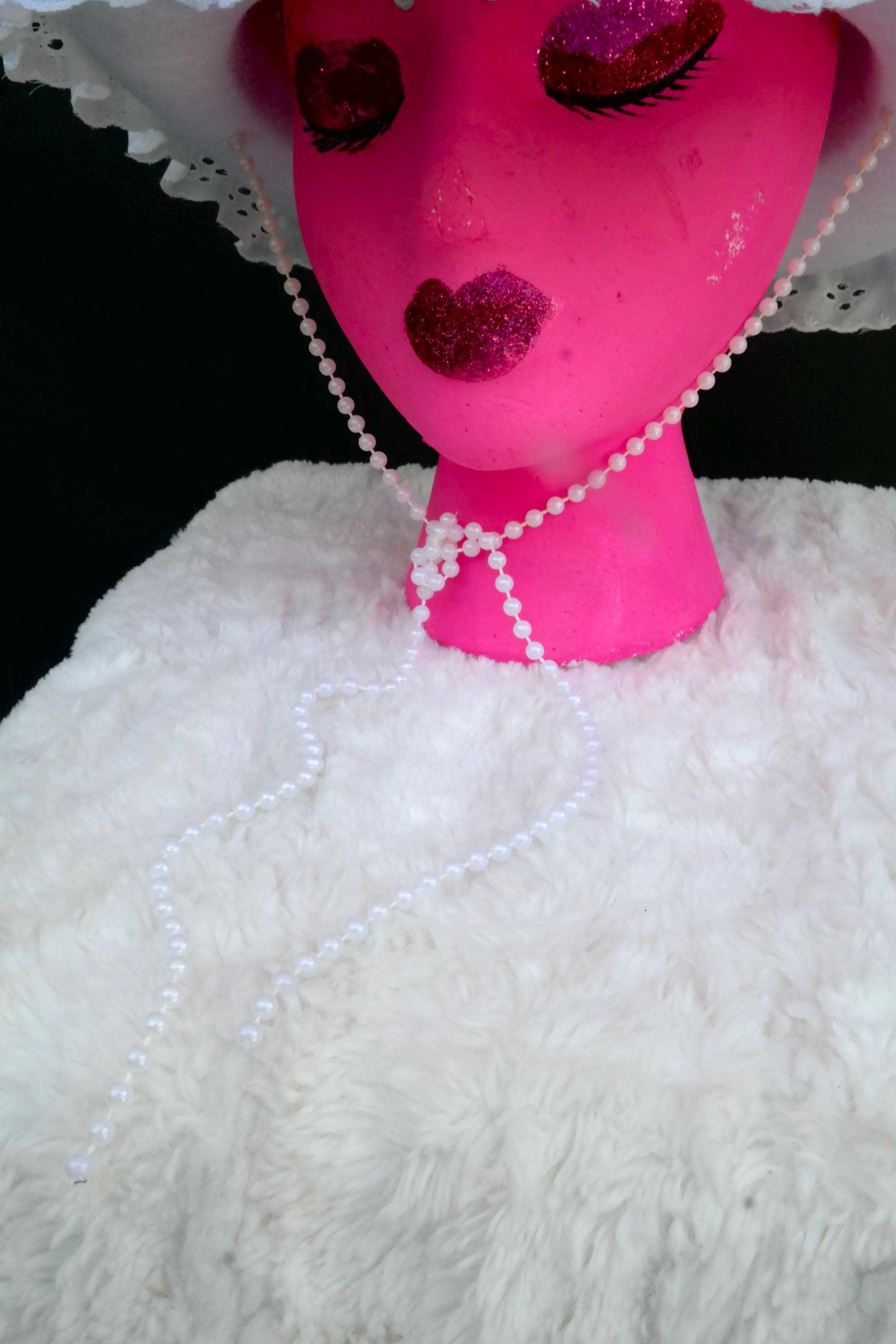 Handmade Glitter Pearl Wifey Cowgirl Hat Size ONE SIZE - 4 Thumbnail