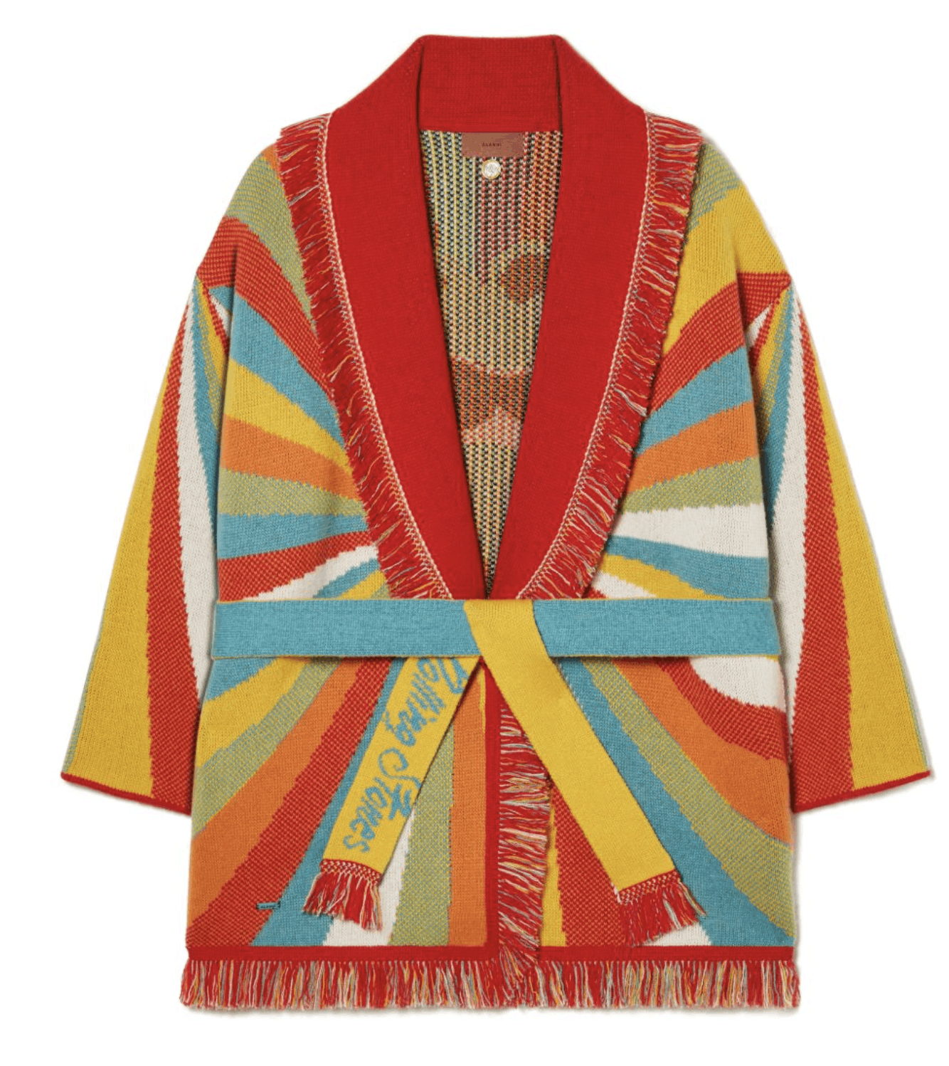 Alanui RARE $3,720 Cashmere Rolling Stones Cardigan Size ONE SIZE - 3 Thumbnail