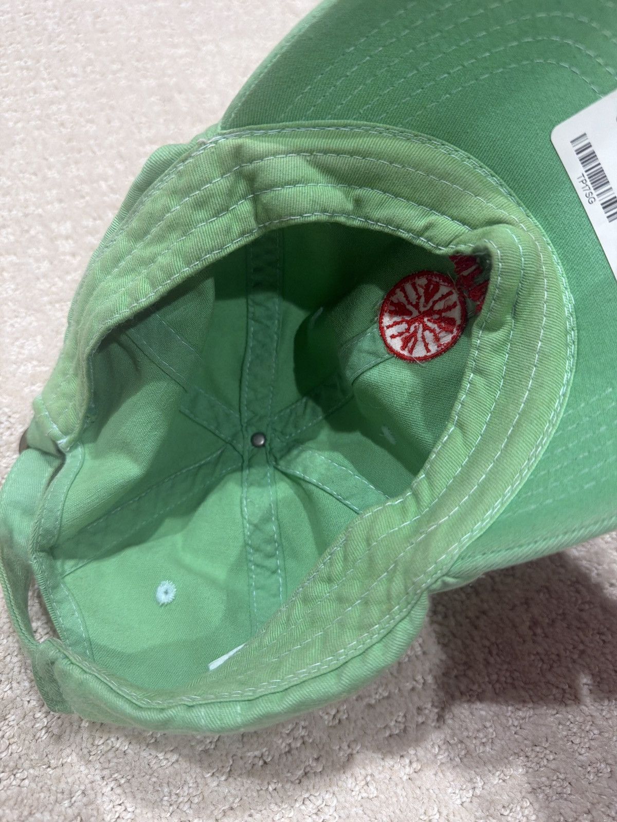 Kanye West Saint Pablo mint red hat Size ONE SIZE - 4 Thumbnail