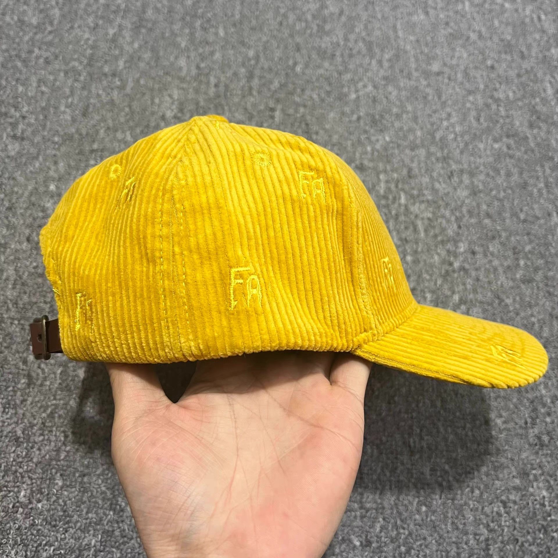 Fucking Awesome FuckingAwesomeEmbroideredCorduroyCurvedBrim Baseball Cap Q7 Size ONE SIZE - 8 Thumbnail