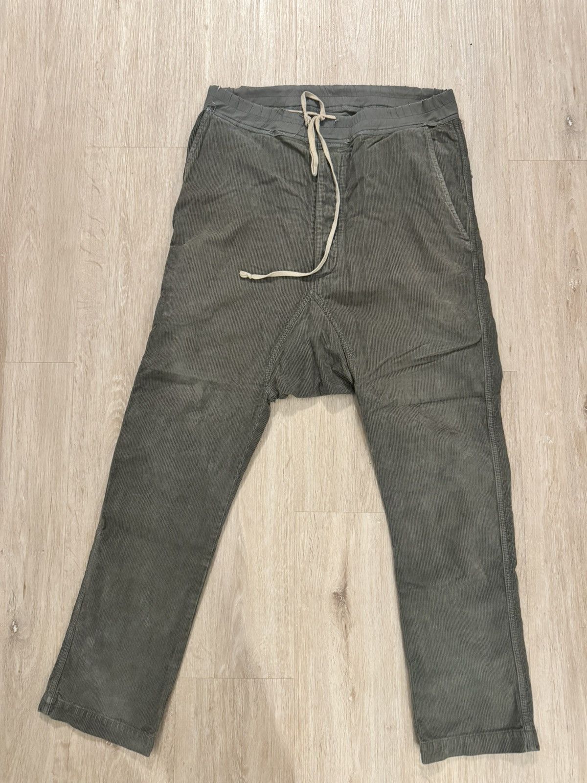 Rick Owens Rick owens corduroy cropped pants Size US 32 / EU 48 - 1 Thumbnail