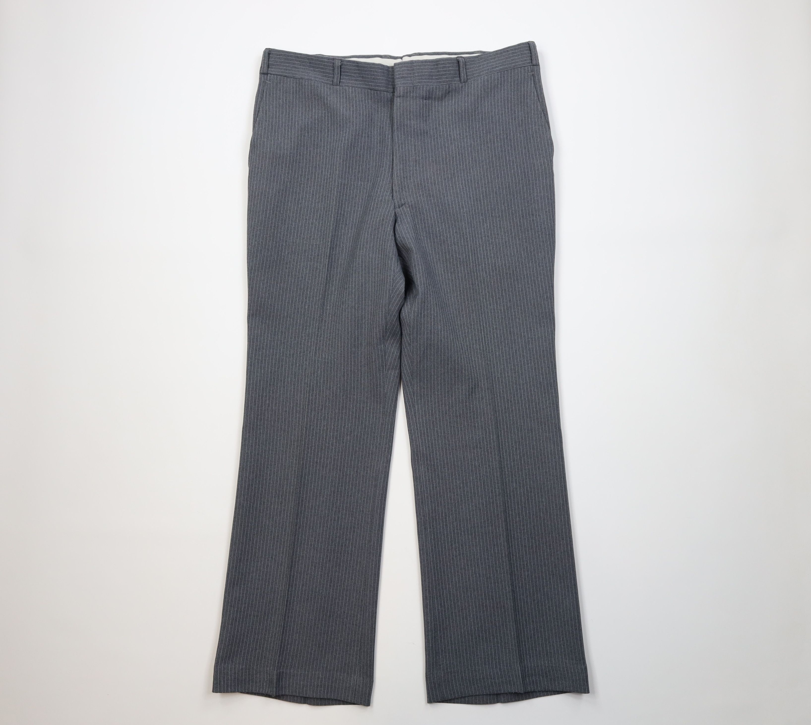 Vintage Vintage 70s Streetwear Knit Wide Leg Bell Bottoms Pants USA Size US 38 / EU 54 - 1 Thumbnail