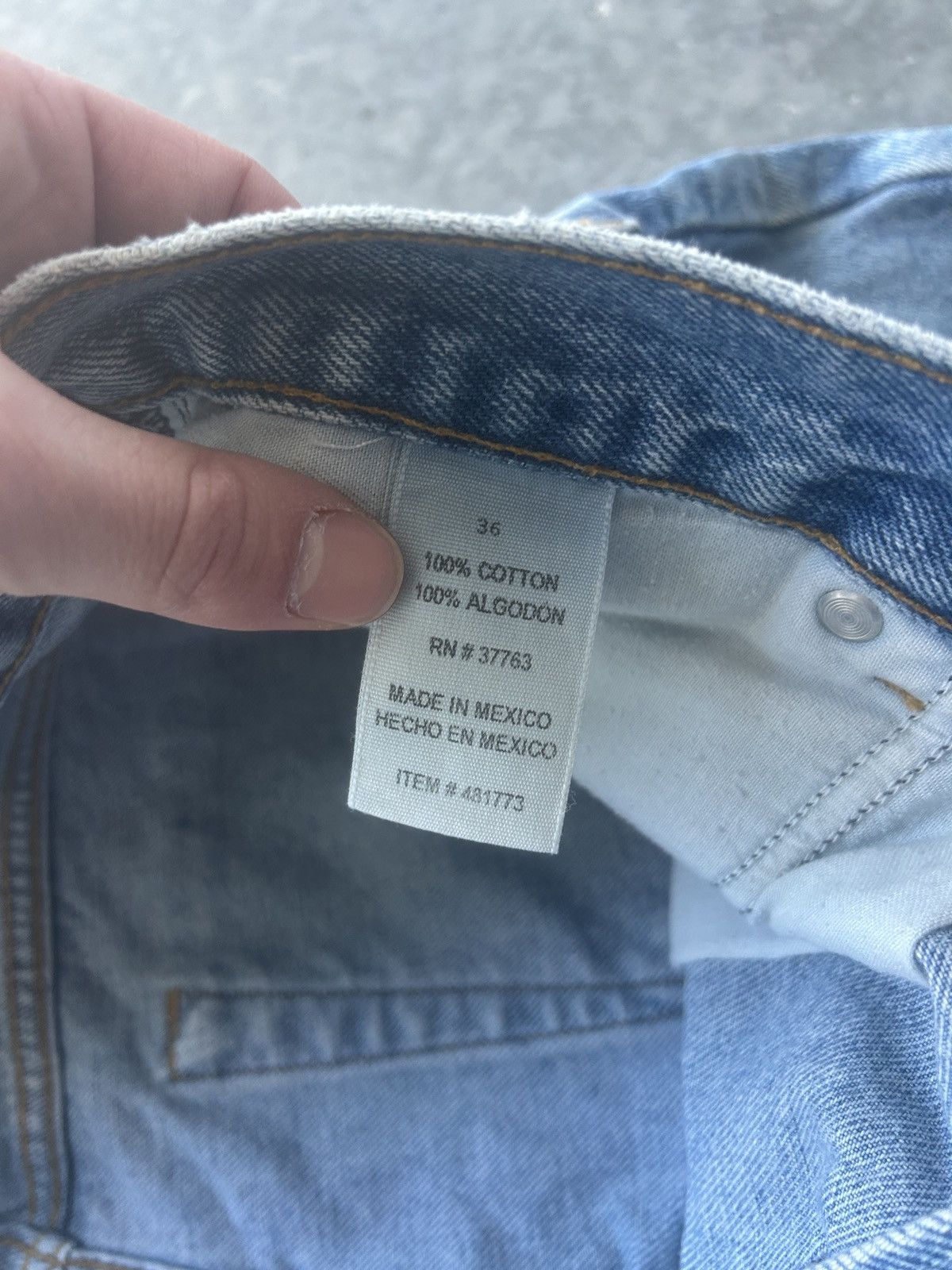 Perry Ellis × Vintage Vintage Y2K Perry Ellis Baggy Jean Shorts Size US 36 / EU 52 - 6 Thumbnail