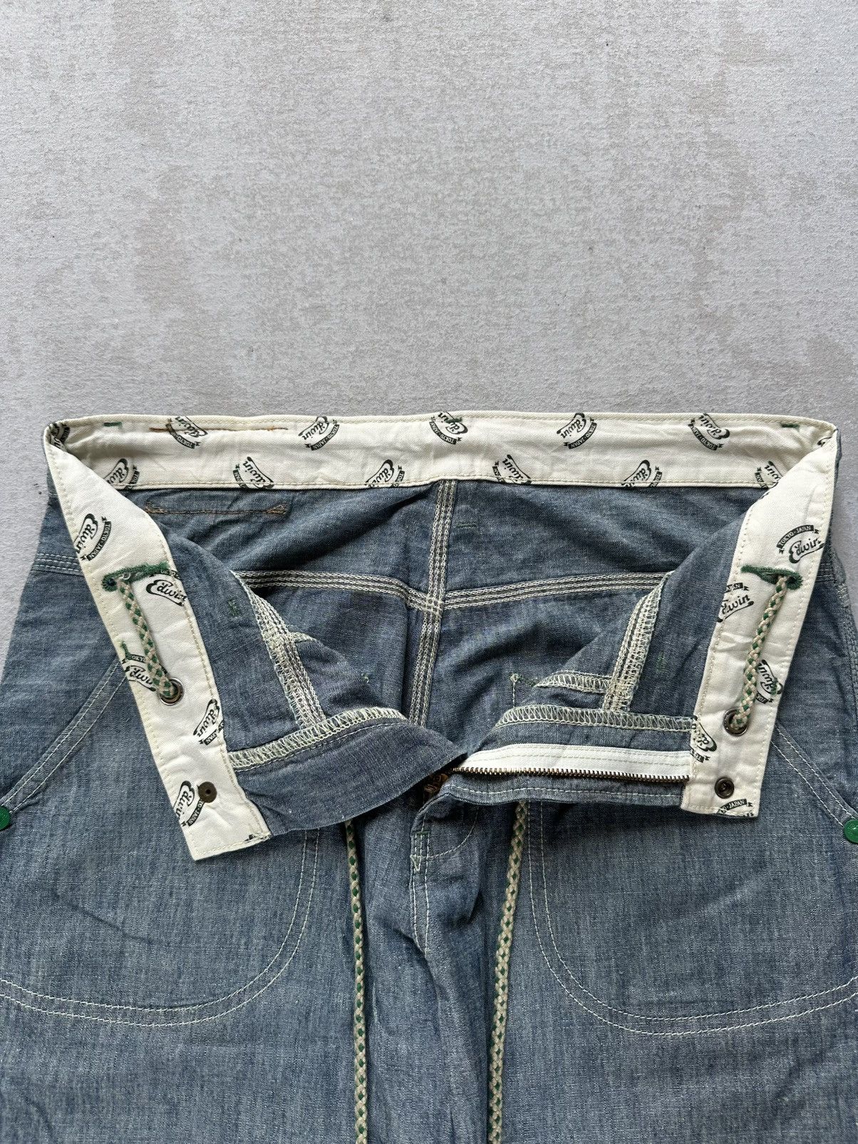 Edwin 712RS Vintage EDWIN TOKYO-JAPAN WorkWear Roll Ups Denim Pant Size US 33 - 8 Thumbnail