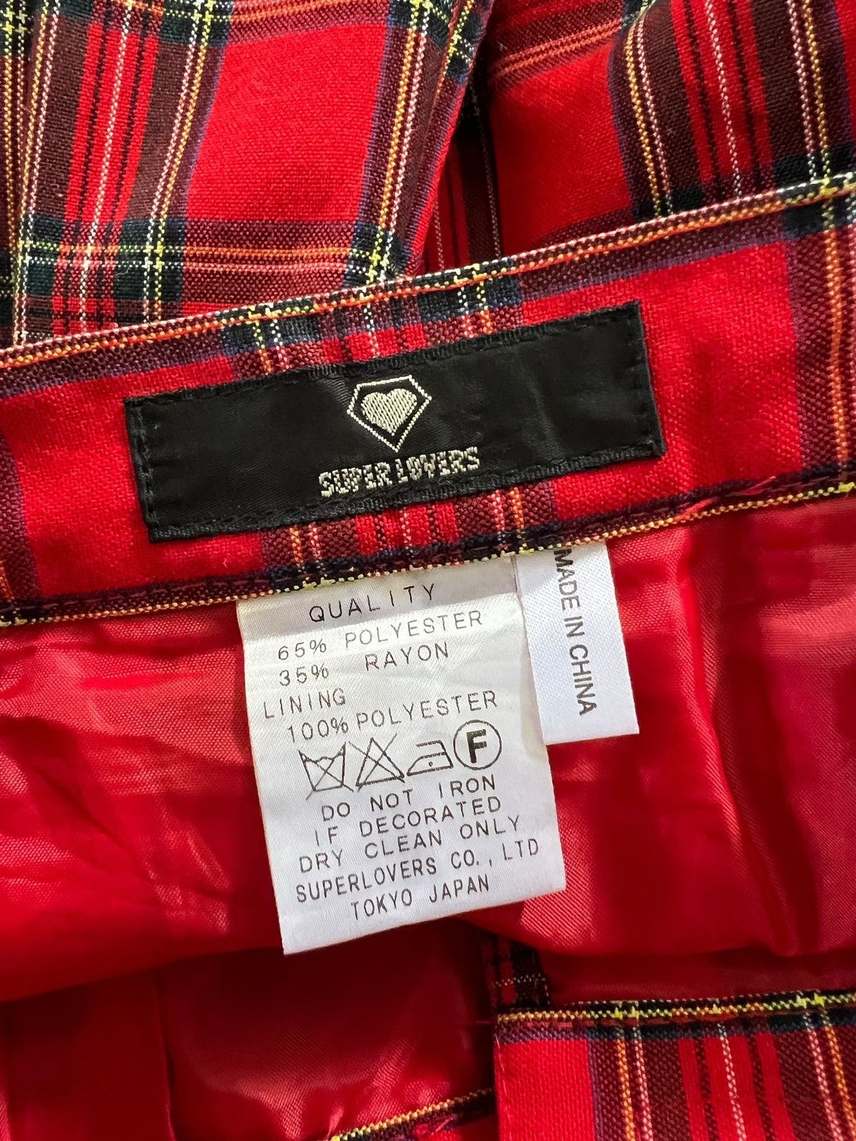 Super Lovers Vintage Super Lovers Tartan Mini Skirt Size 25" / US 0 / IT 36 - 6 Thumbnail