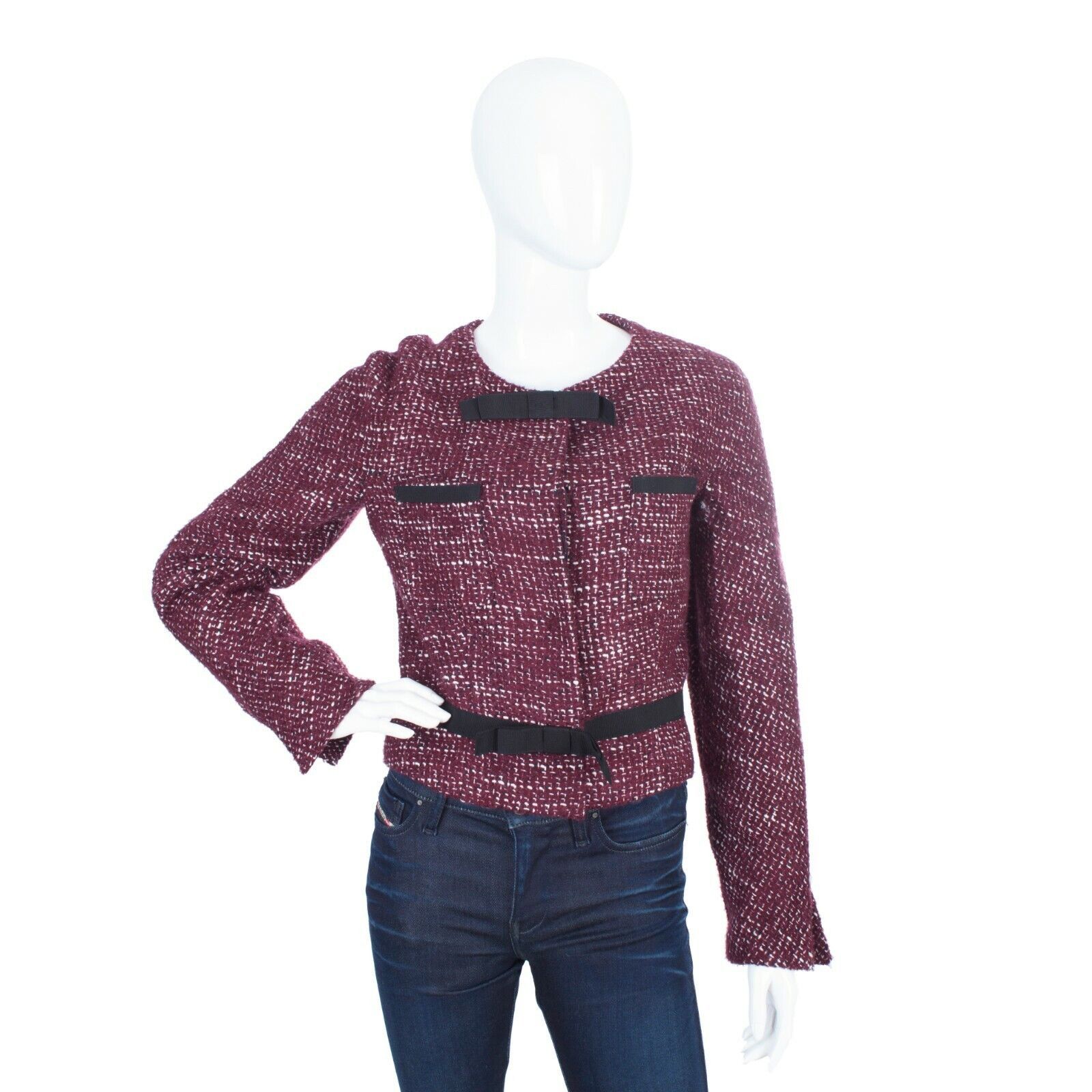 TWINSET Twin Set by Simona Barbieri Women's Jacket Blazer Size L / US 10 / IT 46 - 6 Thumbnail