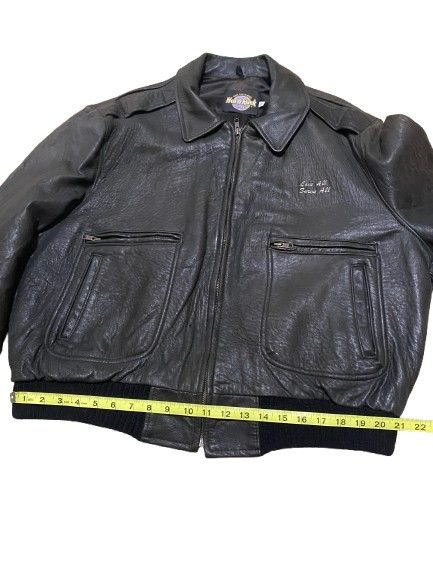 Hard Rock Cafe × Vintage Vintage Hard Rock Las Vegas Leather Jacket Size US L / EU 52-54 / 3 - 7 Thumbnail