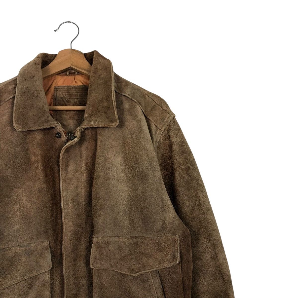 Japanese Brand 🔥VINTAGE GENUINE LEATHER BOMBER JACKET MUV BIRN ISSEY MIYAKE Size US M / EU 48-50 / 2 - 8 Thumbnail