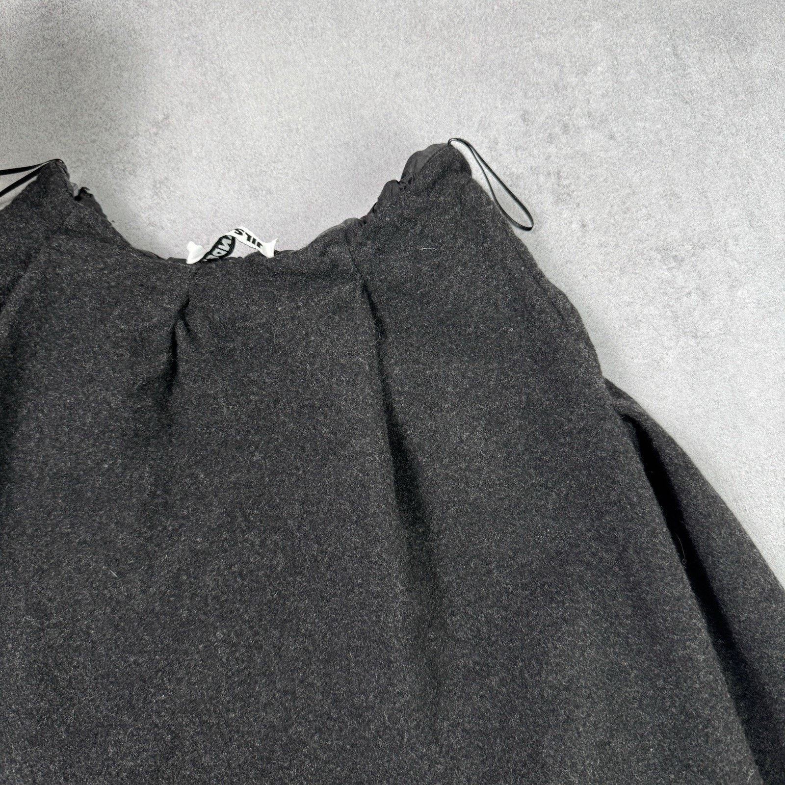 Jil Sander Vintage Jil Sander Wool Mini Skirt Dark Grey Size 34 Size 25" / US 0 / IT 36 - 16 Thumbnail