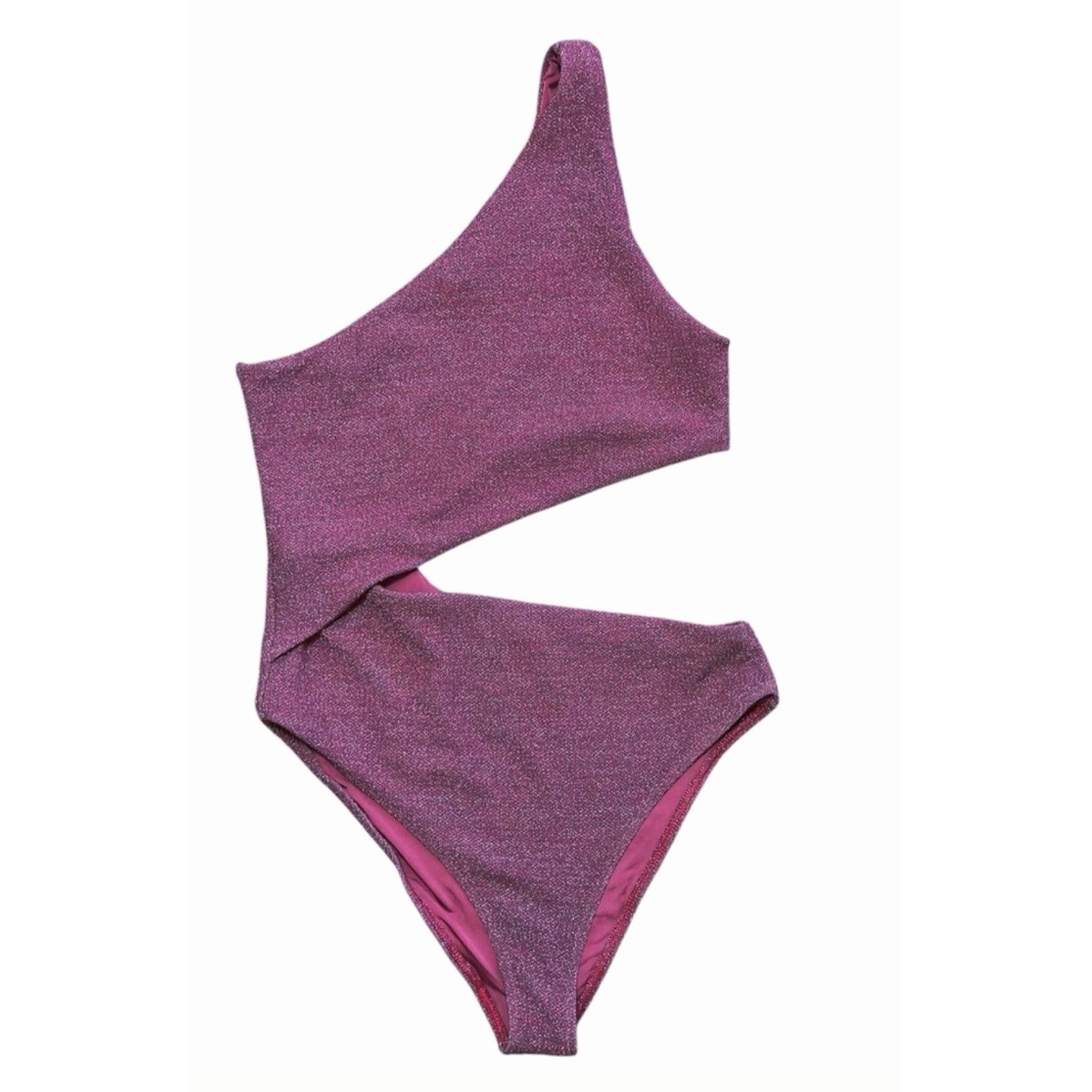 Beach Riot × Free People New Celine Shine One-Piece $148 SMALL Purple AMETHYST Size S / US 4 / IT 40 - 3 Thumbnail
