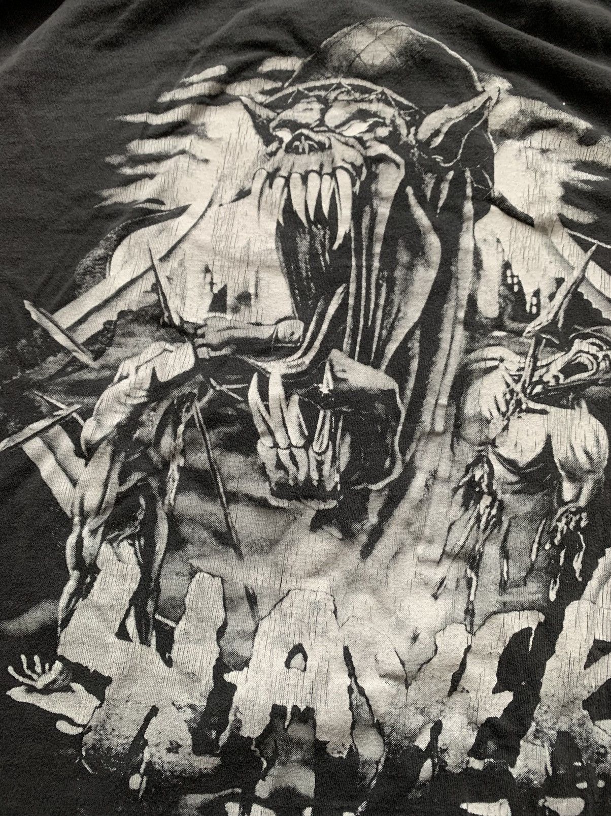 Band Tees 🔥VINTAGE 90s SLAYER NO BLOOD NO GLORY T-SHIRT TEE Size US M / EU 48-50 / 2 - 6 Thumbnail